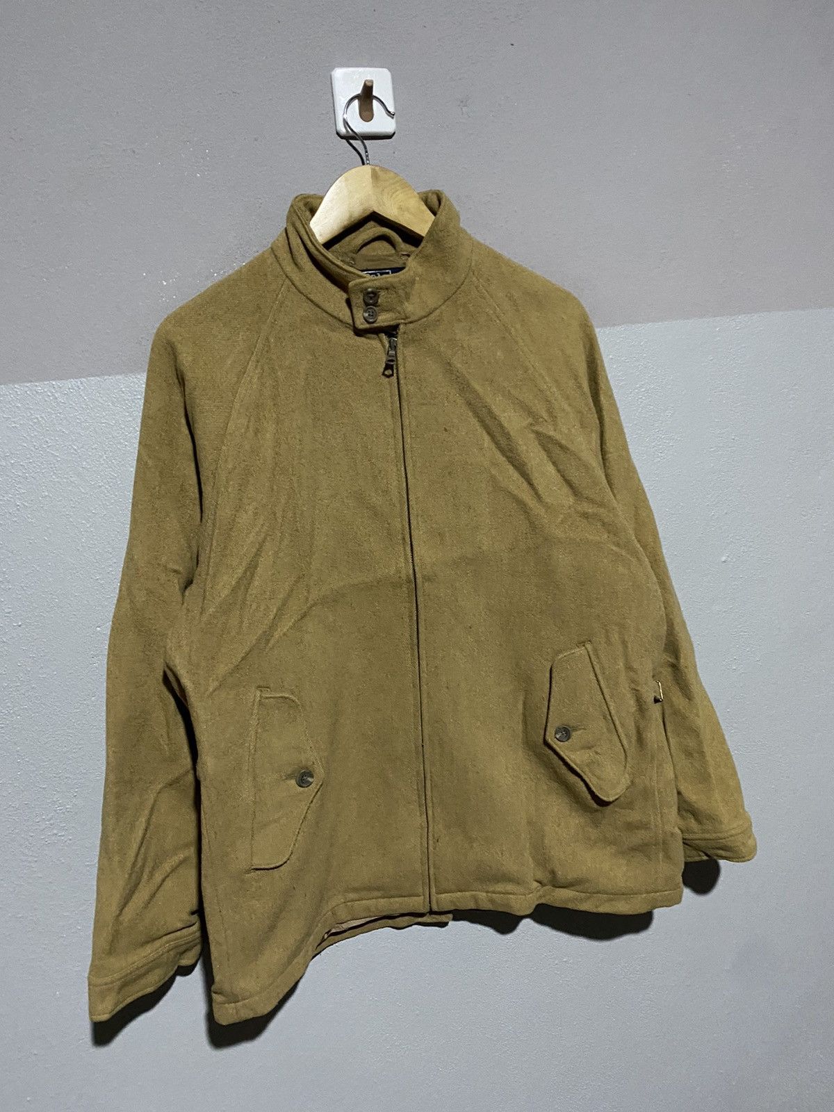 Ralph Lauren Vintage Polo by Ralph Lauren High-Neck Wool Jacket Camel Tan Size US L / EU 52-54 / 3 - 3 Thumbnail