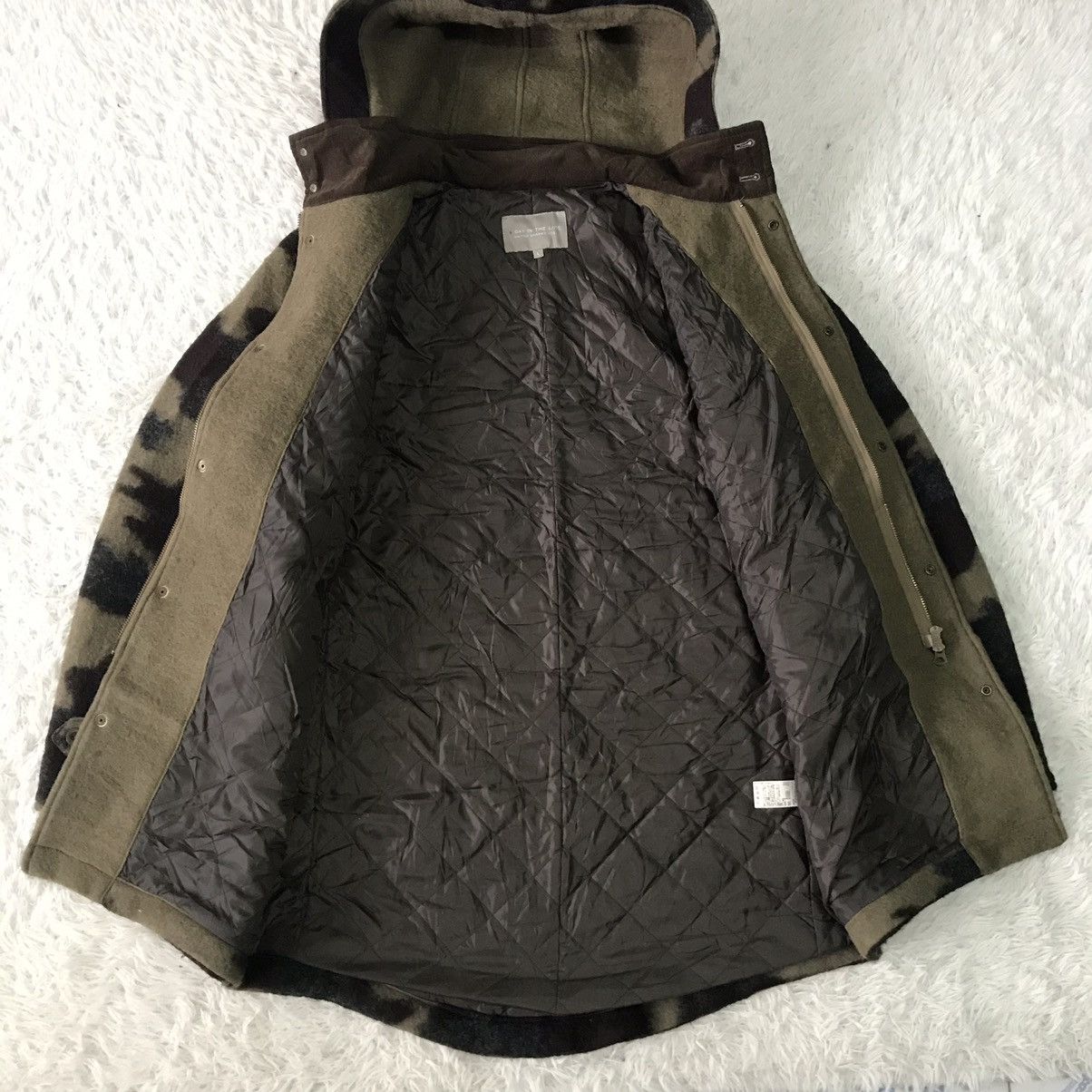 United Arrows Blend Wool Camo Style Jacket Hooded Size US L / EU 52-54 / 3 - 13 Thumbnail