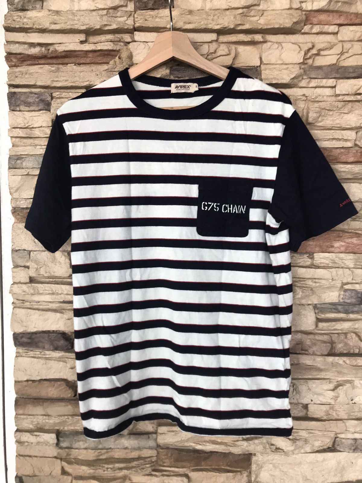 Avirex Vintage Avirex Stripes Pocket Tee Size M / US 6-8 / IT 42-44 - 1 Thumbnail