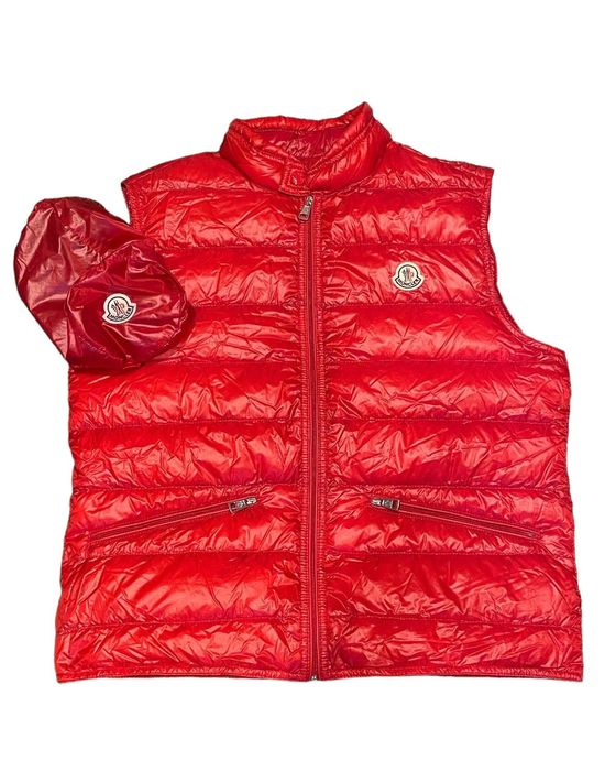 Moncler Moncler GUI Vest Red Grailed