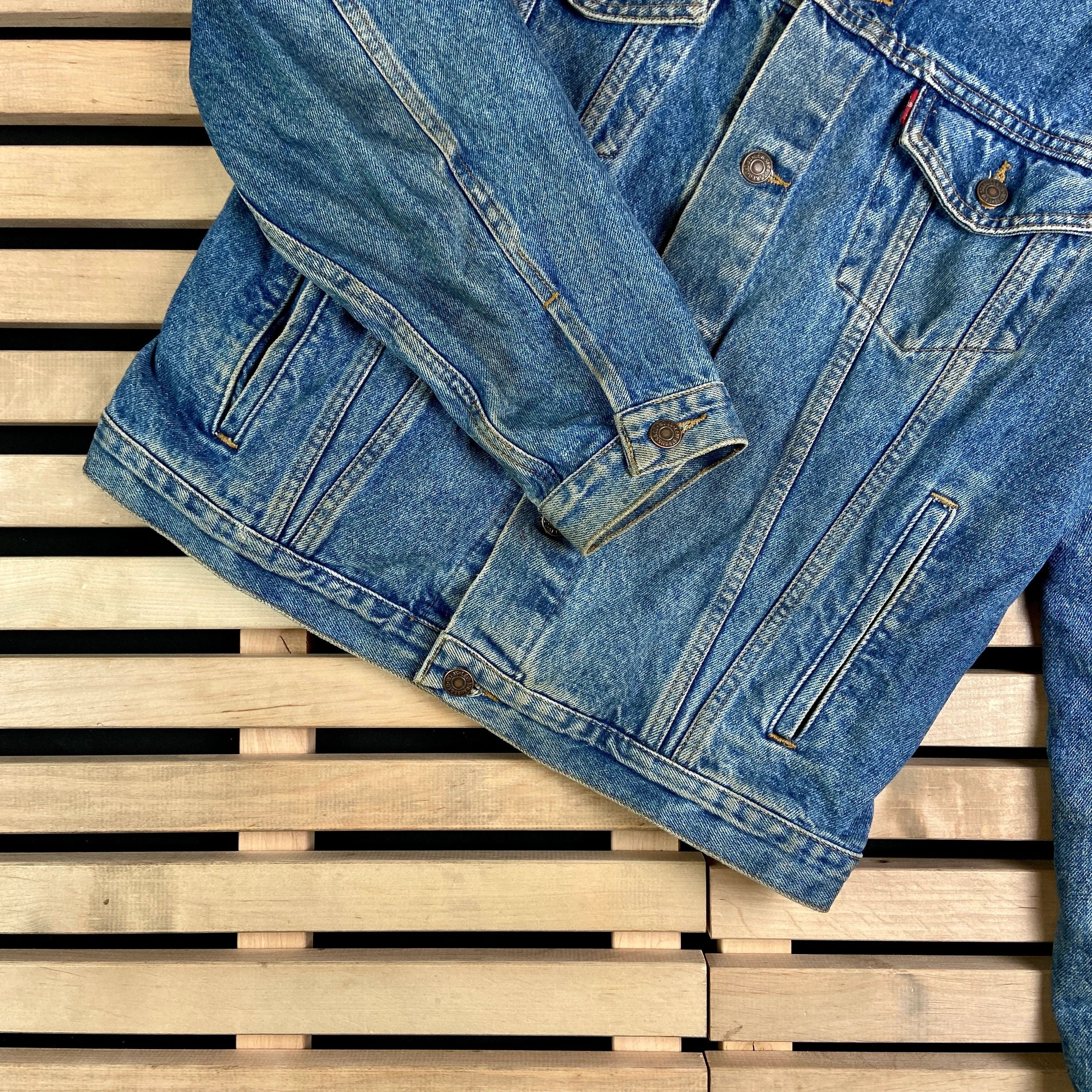 Levi's × Levi's Vintage Clothing × Vintage Mens Vintage Denim Bomber Jacket Levis Size S Size US S / EU 44-46 / 1 - 3 Thumbnail