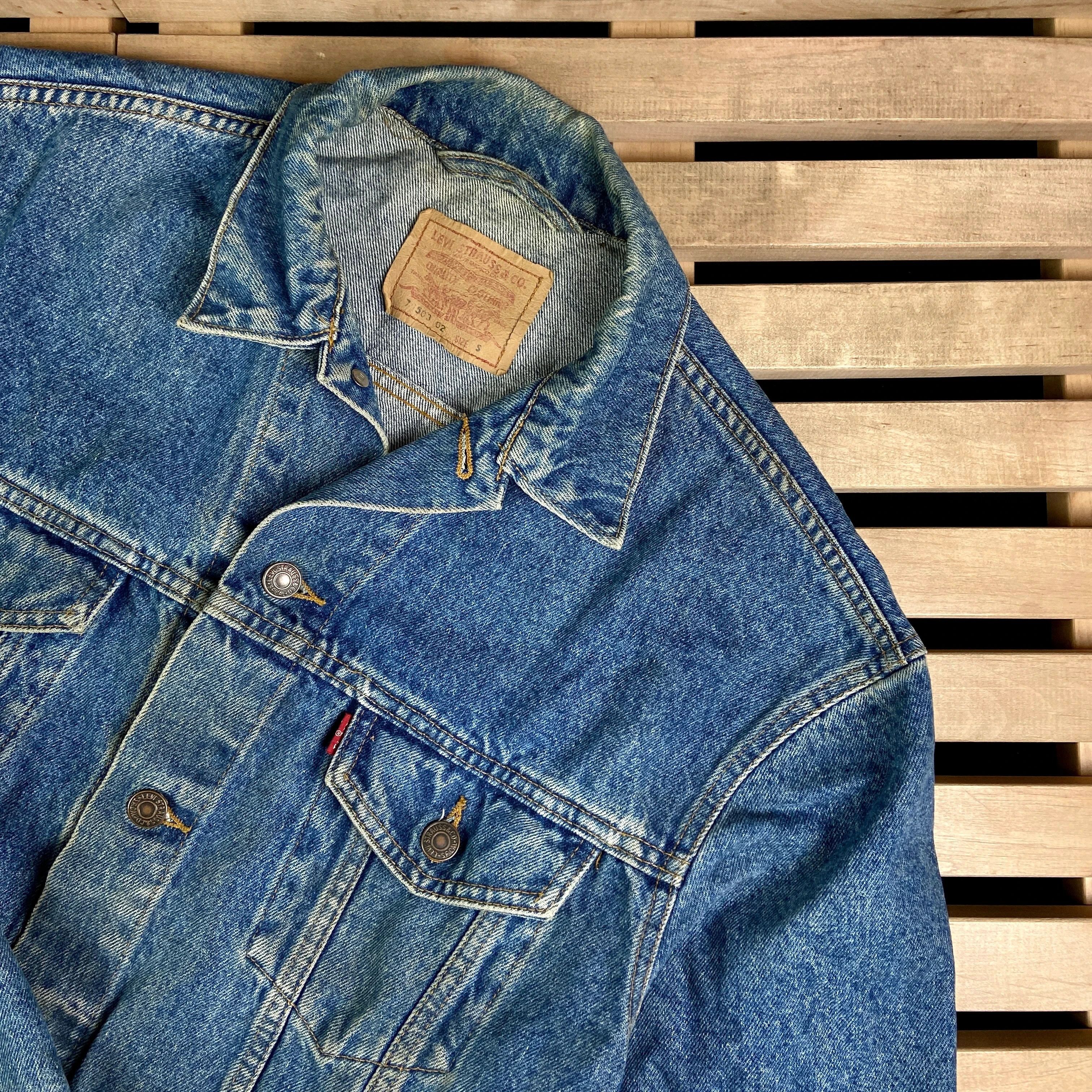 Levi's × Levi's Vintage Clothing × Vintage Mens Vintage Denim Bomber Jacket Levis Size S Size US S / EU 44-46 / 1 - 2 Thumbnail
