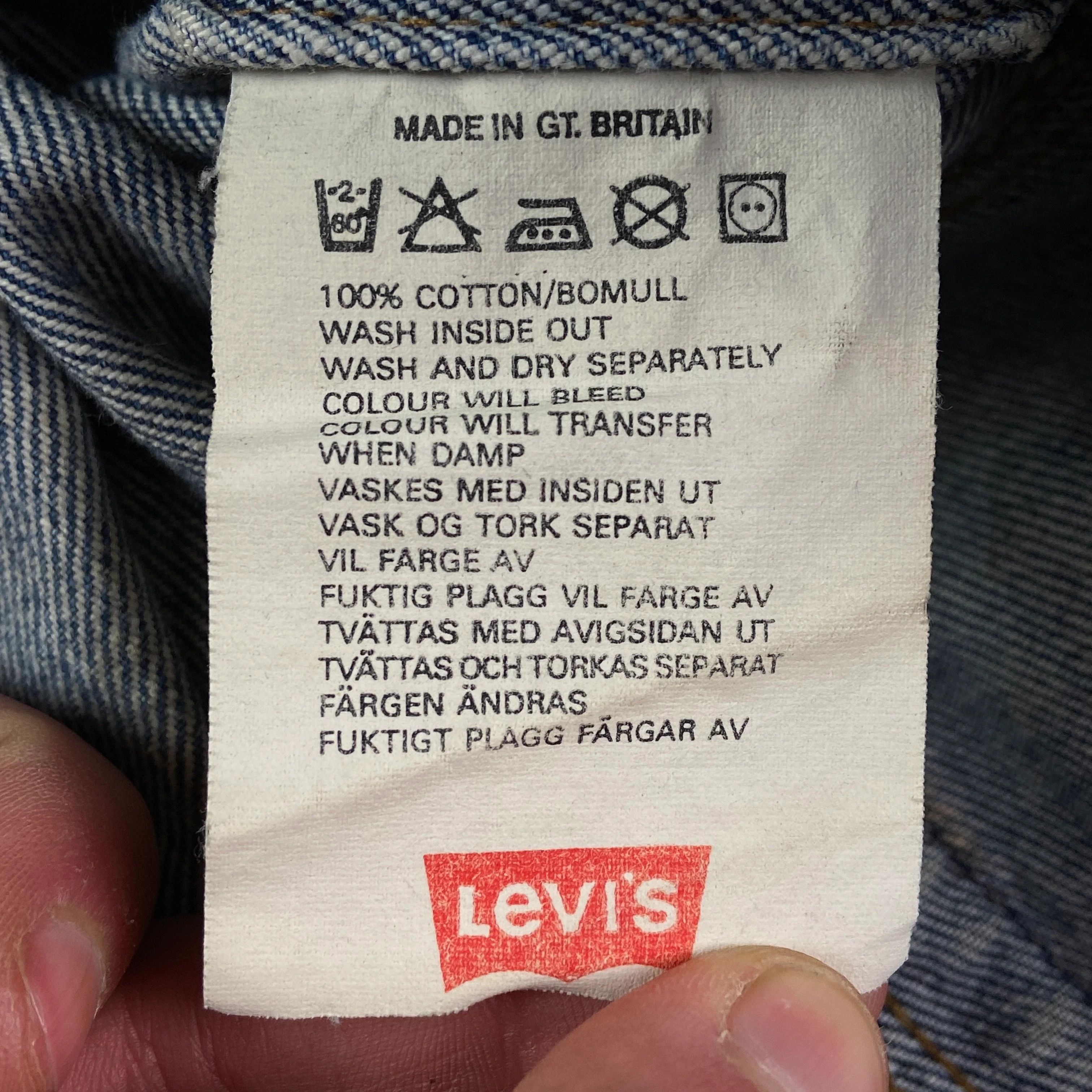 Levi's × Levi's Vintage Clothing × Vintage Mens Vintage Denim Bomber Jacket Levis Size S Size US S / EU 44-46 / 1 - 8 Thumbnail