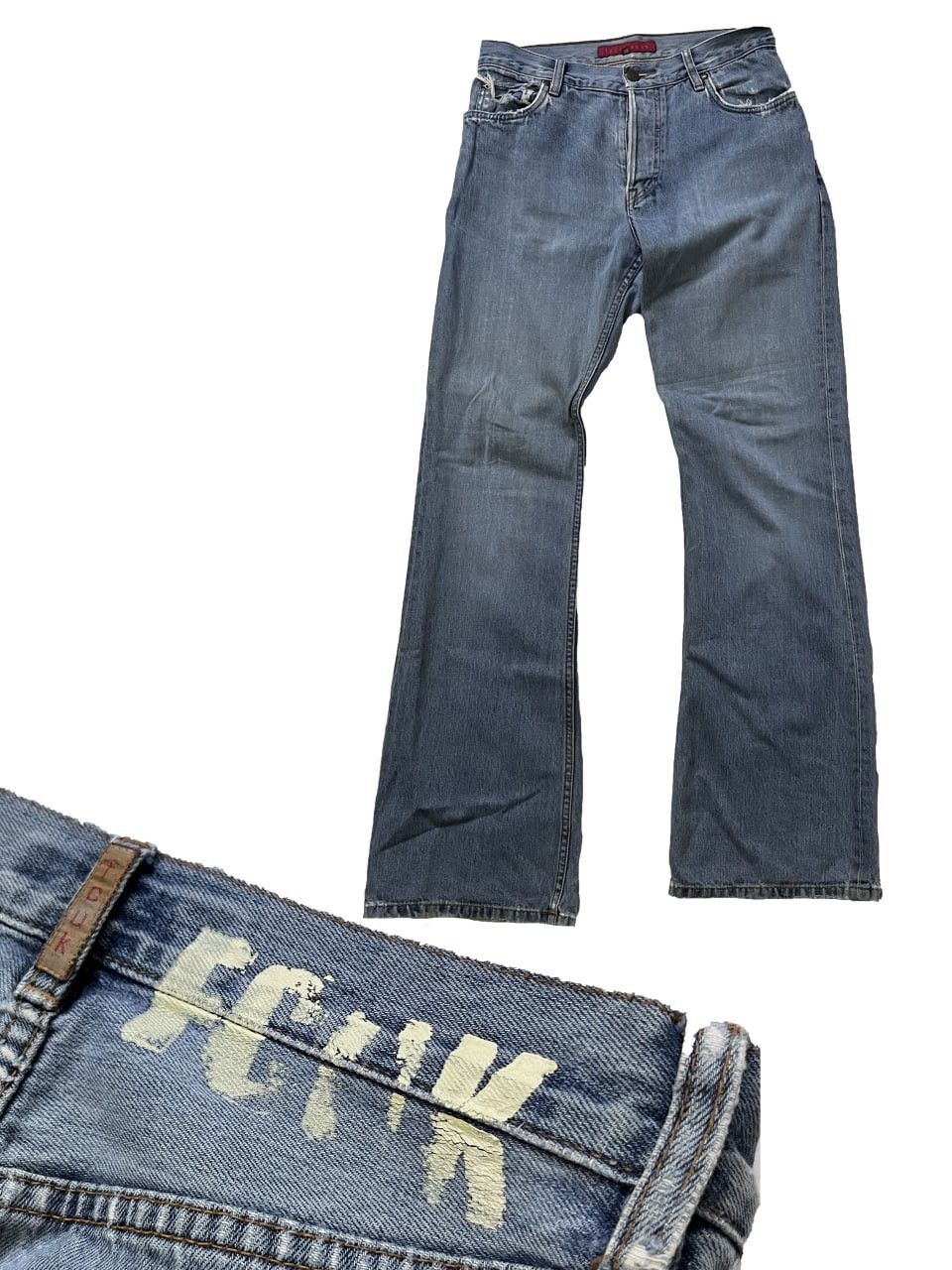 FCUK Fcuk Vintage Distressed Denim Pants Jeans Flared y2k Size US 28 / EU 44 - 1 Thumbnail