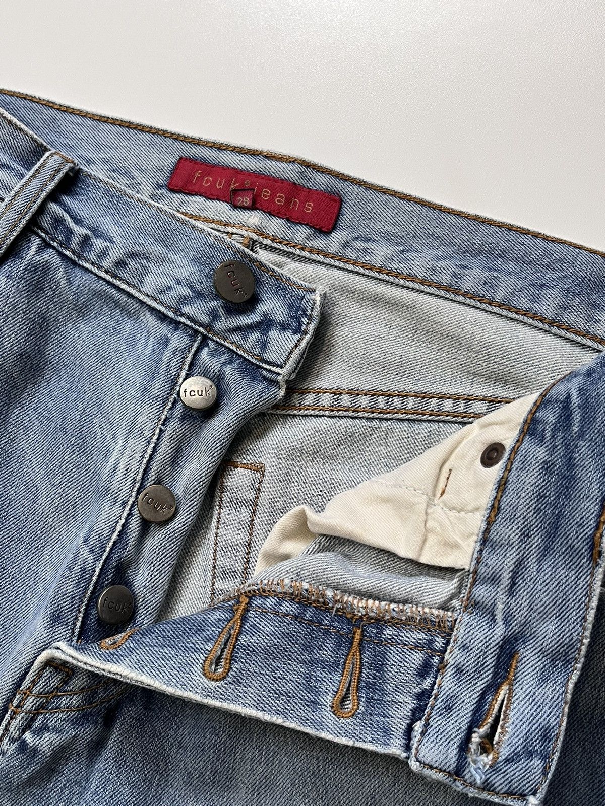 FCUK Fcuk Vintage Distressed Denim Pants Jeans Flared y2k Size US 28 / EU 44 - 8 Thumbnail