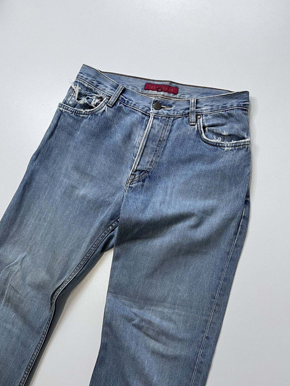 FCUK Fcuk Vintage Distressed Denim Pants Jeans Flared y2k Size US 28 / EU 44 - 3 Thumbnail