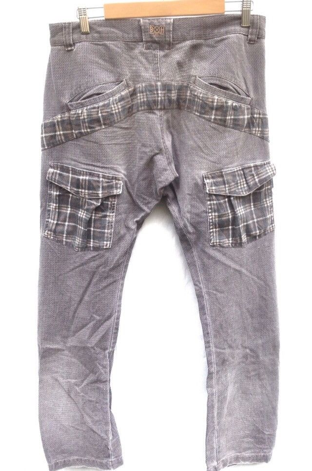 Bounty Hunter × Japanese Brand Bounty Hunter Snake Skin Style Print Tartan Pants Size US 34 / EU 50 - 1 Thumbnail