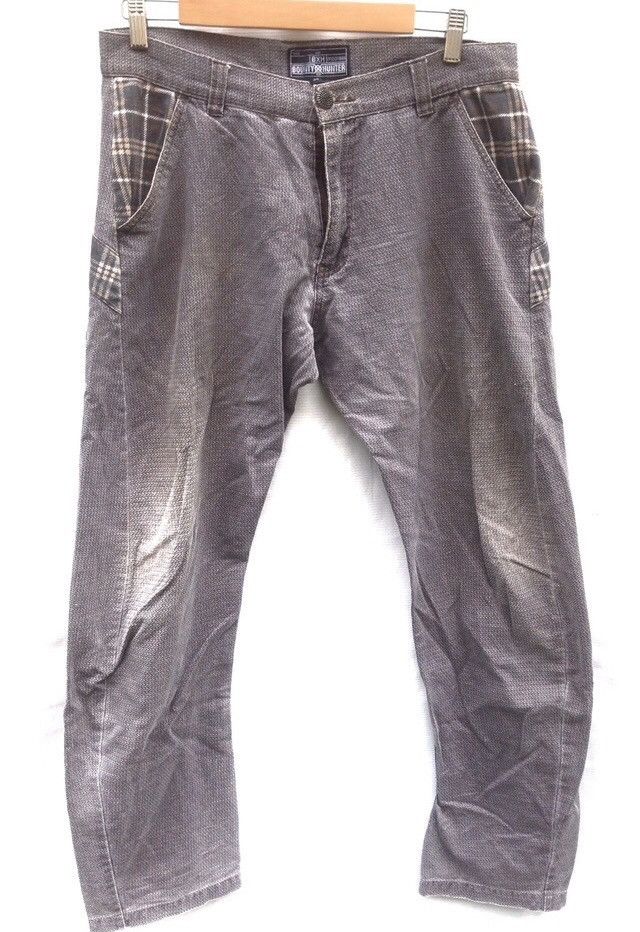 Bounty Hunter × Japanese Brand Bounty Hunter Snake Skin Style Print Tartan Pants Size US 34 / EU 50 - 3 Thumbnail