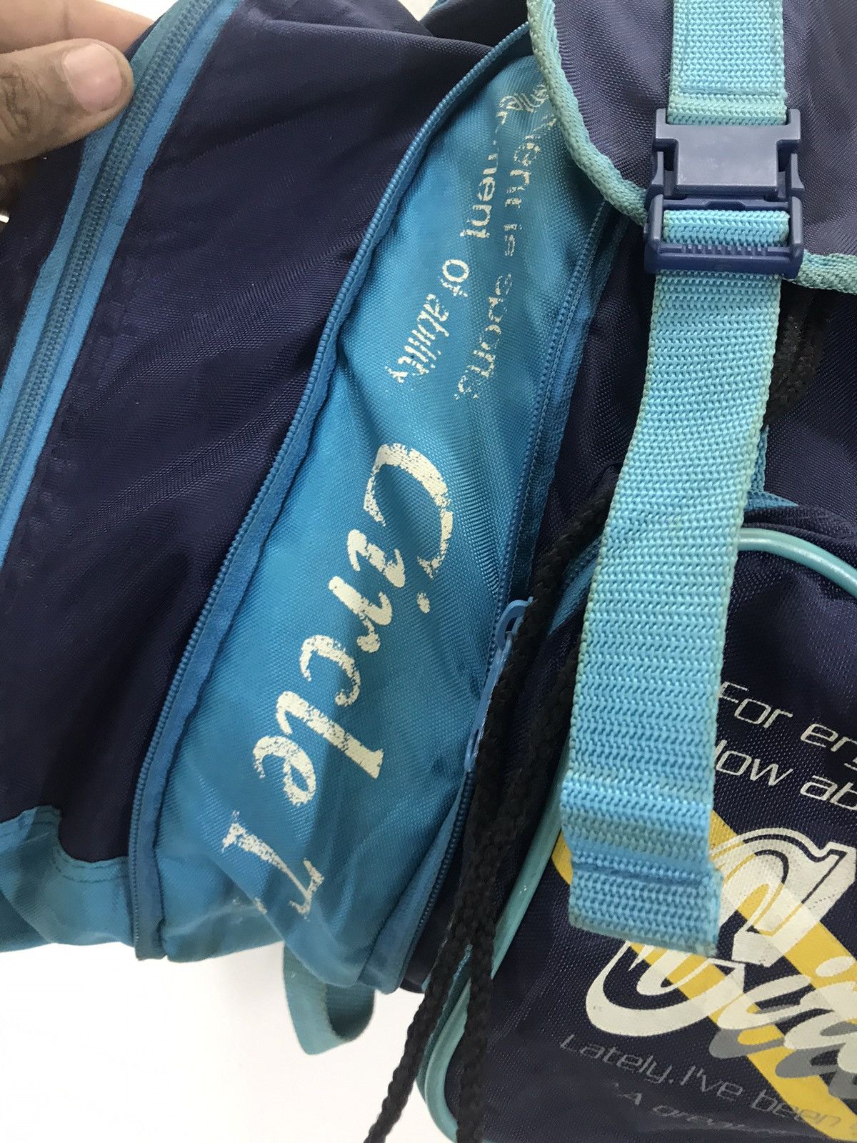Japanese Brand × Vintage Vintage japan 80s90s rucksack drawstring distressedbackpack Size ONE SIZE - 4 Thumbnail