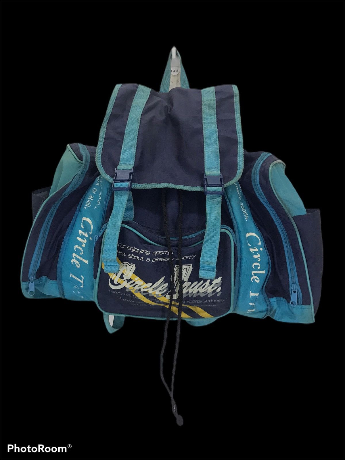 Japanese Brand × Vintage Vintage japan 80s90s rucksack drawstring distressedbackpack Size ONE SIZE - 1 Thumbnail