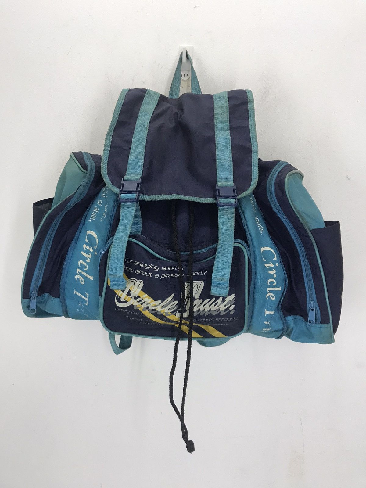 Japanese Brand × Vintage Vintage japan 80s90s rucksack drawstring distressedbackpack Size ONE SIZE - 2 Thumbnail