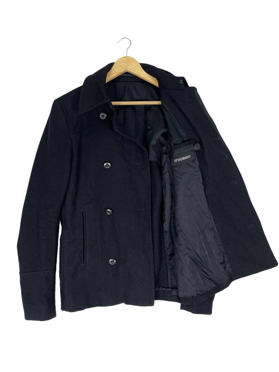 Attachment 🔥Attachment Kazuyuki Kumagai Double Breast Wool Coat Size US XXS / EU 40 - 3 Thumbnail