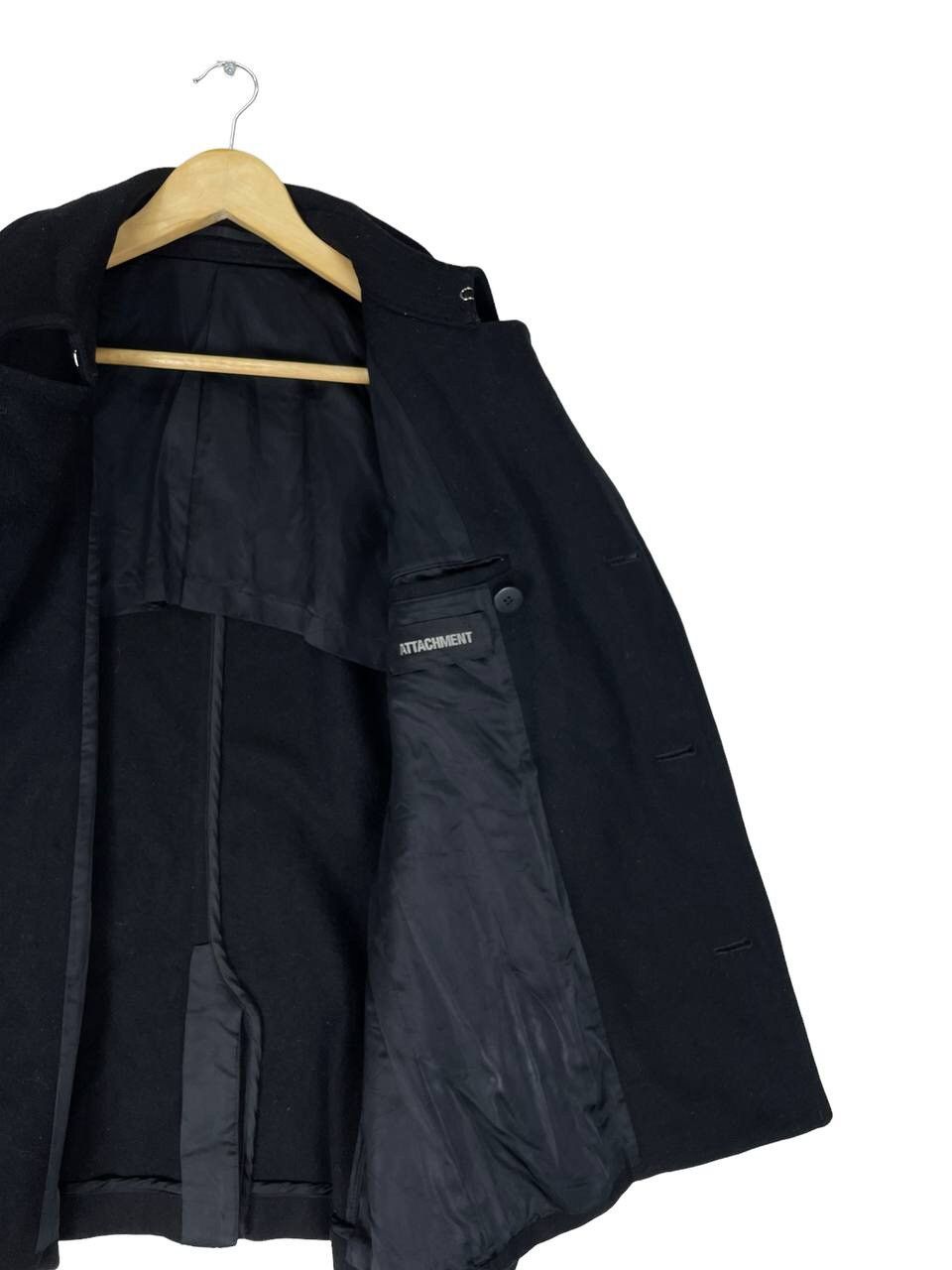 Attachment 🔥Attachment Kazuyuki Kumagai Double Breast Wool Coat Size US XXS / EU 40 - 6 Thumbnail