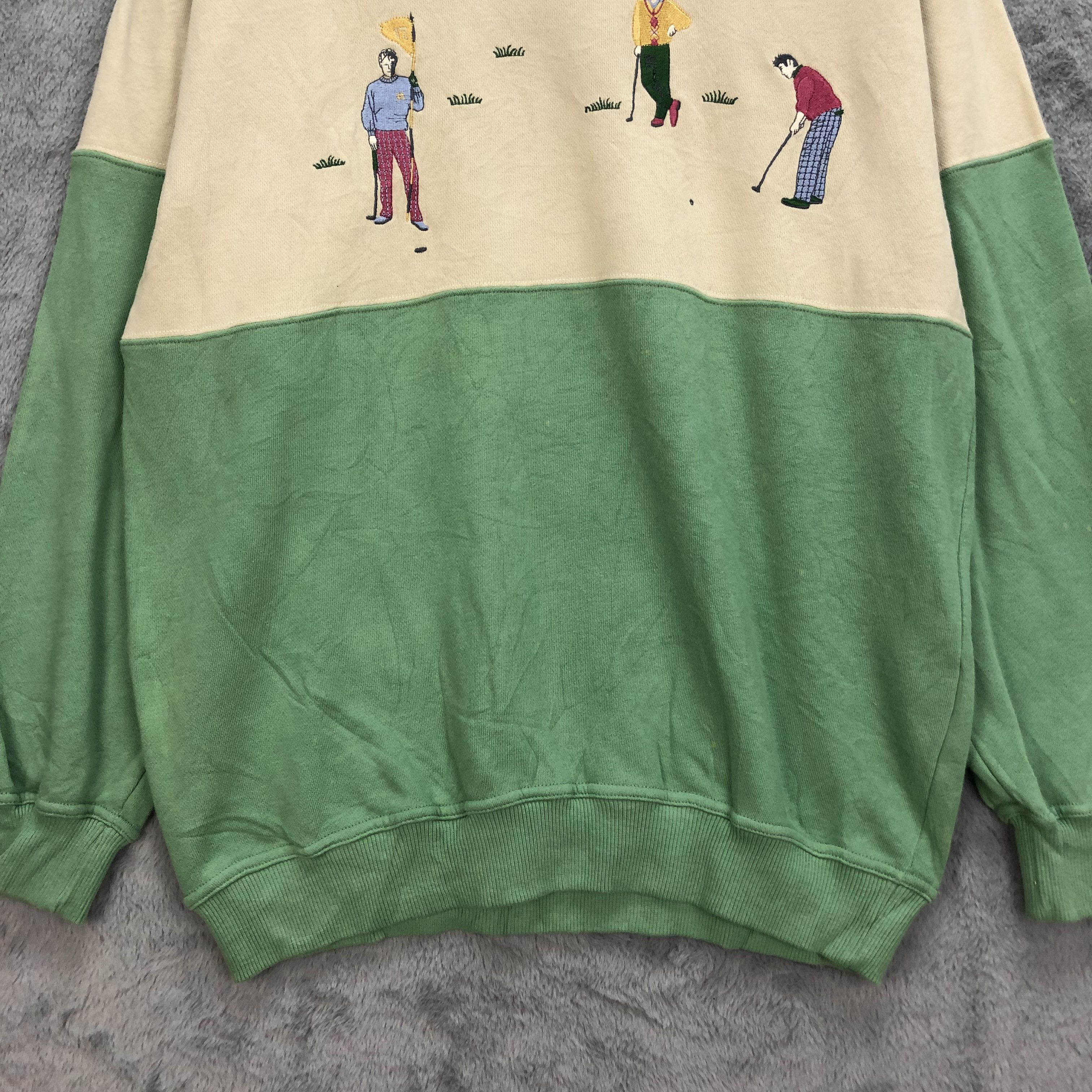 Japanese Brand DANY KUTCH GOLFER EMBROIDERY SWEATSHIRTS #5182-177 Size US L / EU 52-54 / 3 - 4 Thumbnail
