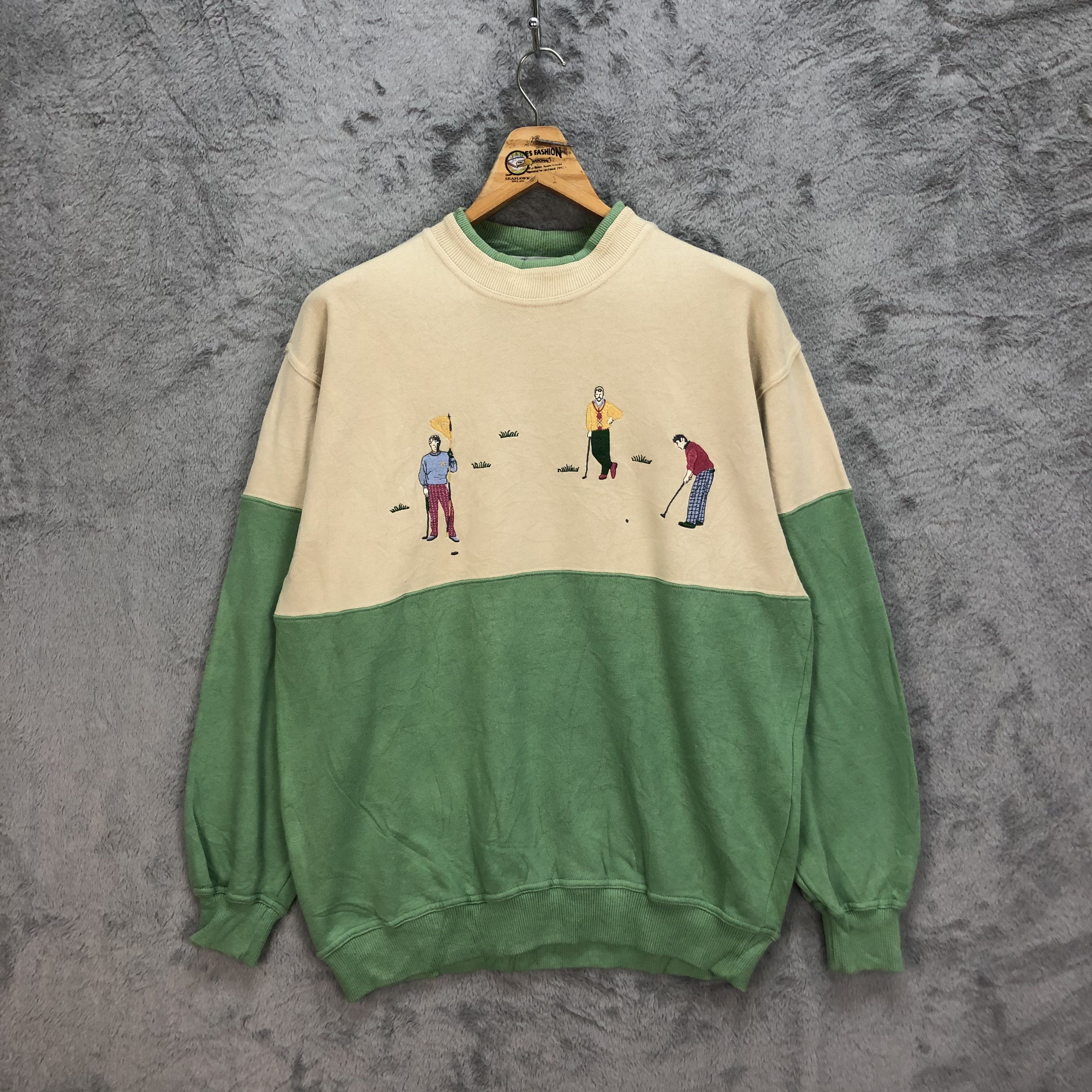 Japanese Brand DANY KUTCH GOLFER EMBROIDERY SWEATSHIRTS #5182-177 Size US L / EU 52-54 / 3 - 1 Thumbnail