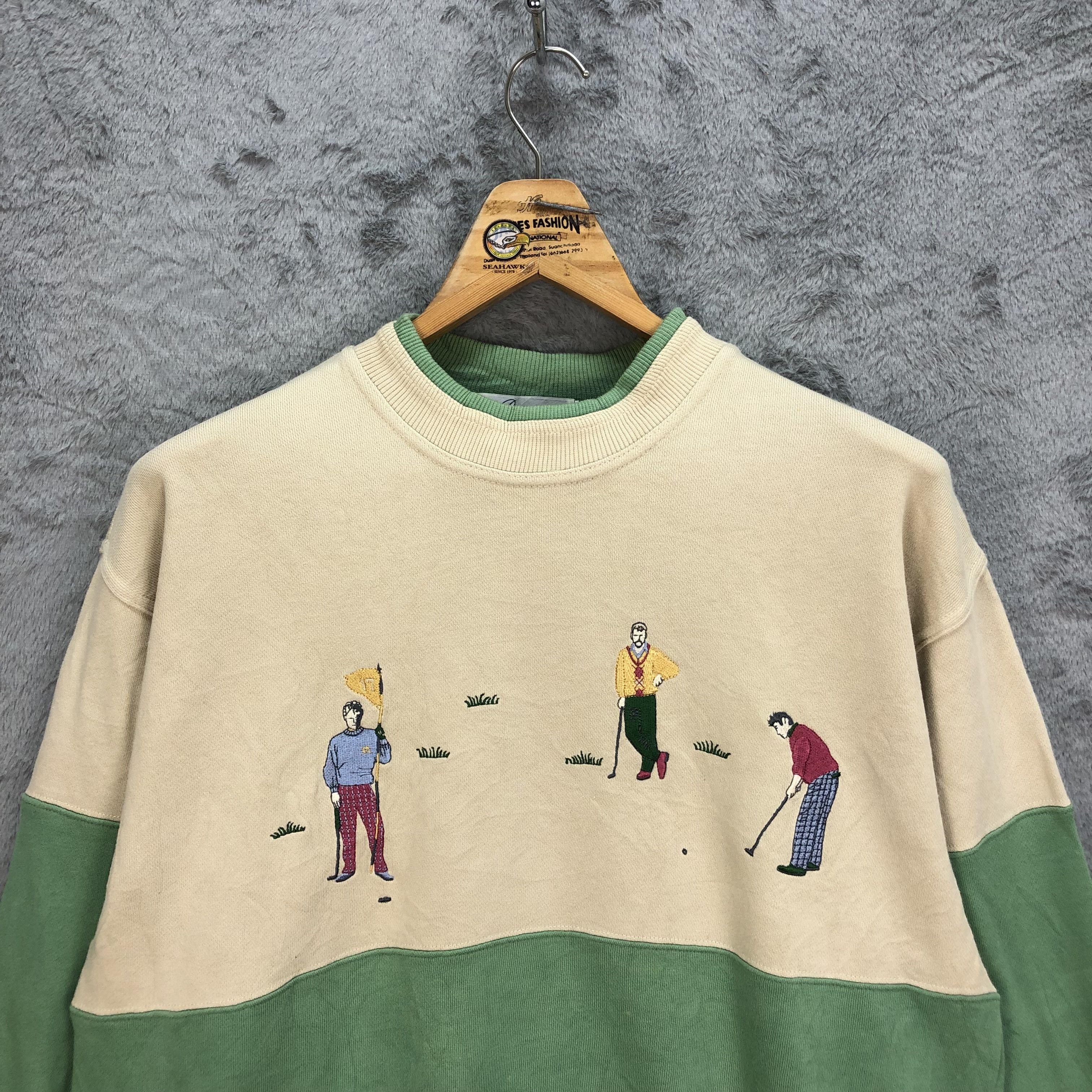 Japanese Brand DANY KUTCH GOLFER EMBROIDERY SWEATSHIRTS #5182-177 Size US L / EU 52-54 / 3 - 2 Thumbnail