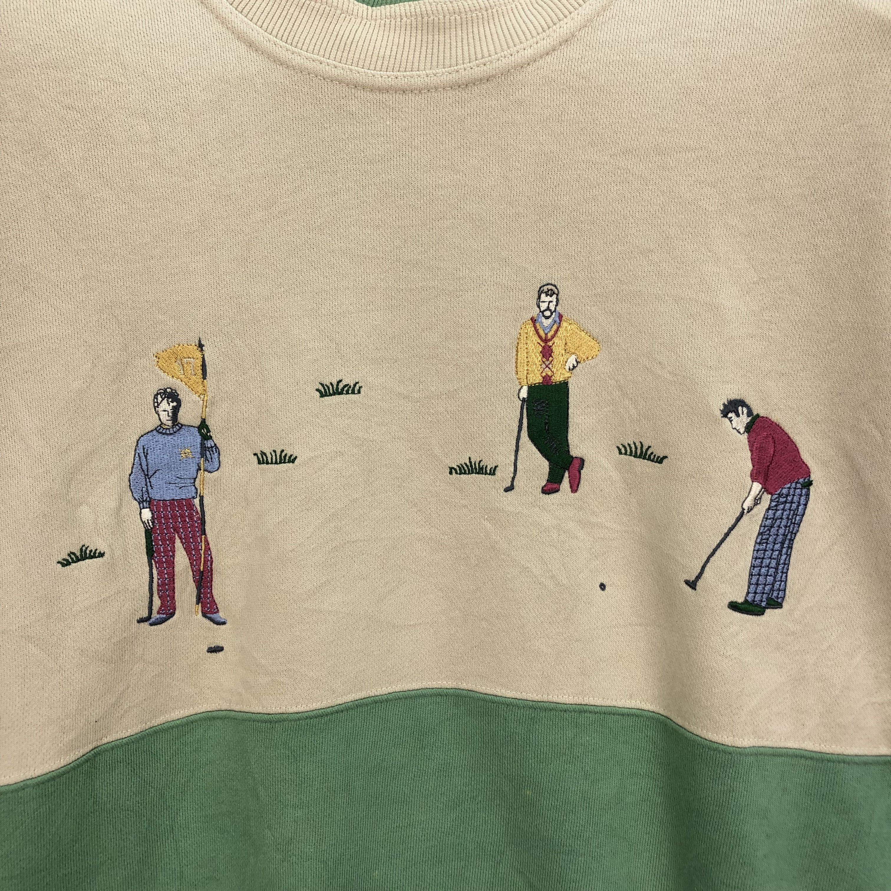 Japanese Brand DANY KUTCH GOLFER EMBROIDERY SWEATSHIRTS #5182-177 Size US L / EU 52-54 / 3 - 3 Thumbnail