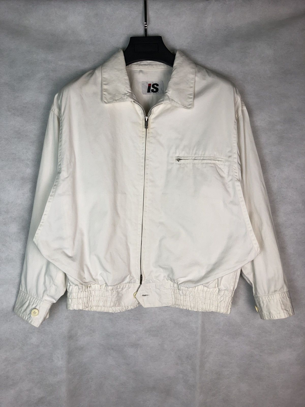 80’s Issey miyake sport cream bomber jacket