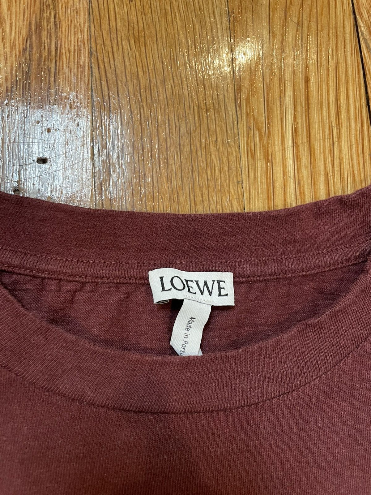 Loewe ELN Eye Maroon Longsleeve Tee Size US L / EU 52-54 / 3 - 2 Thumbnail