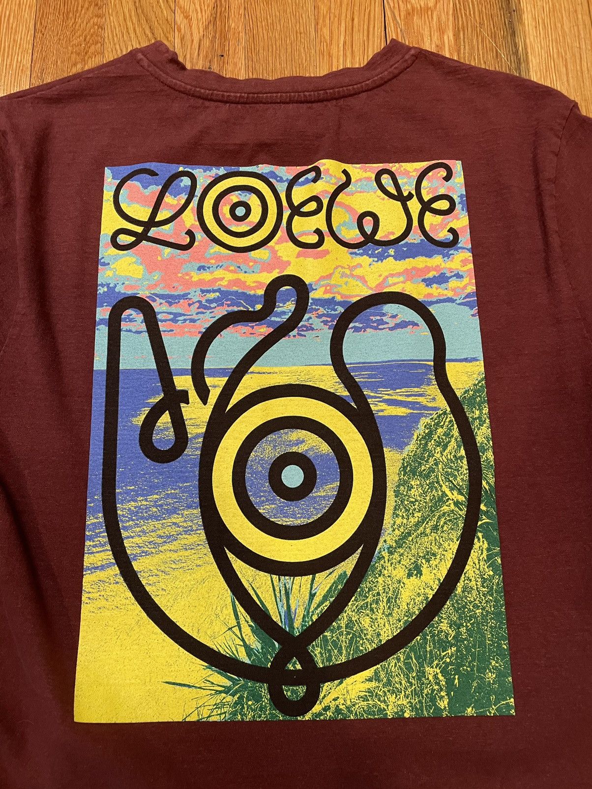 Loewe ELN Eye Maroon Longsleeve Tee Size US L / EU 52-54 / 3 - 8 Thumbnail