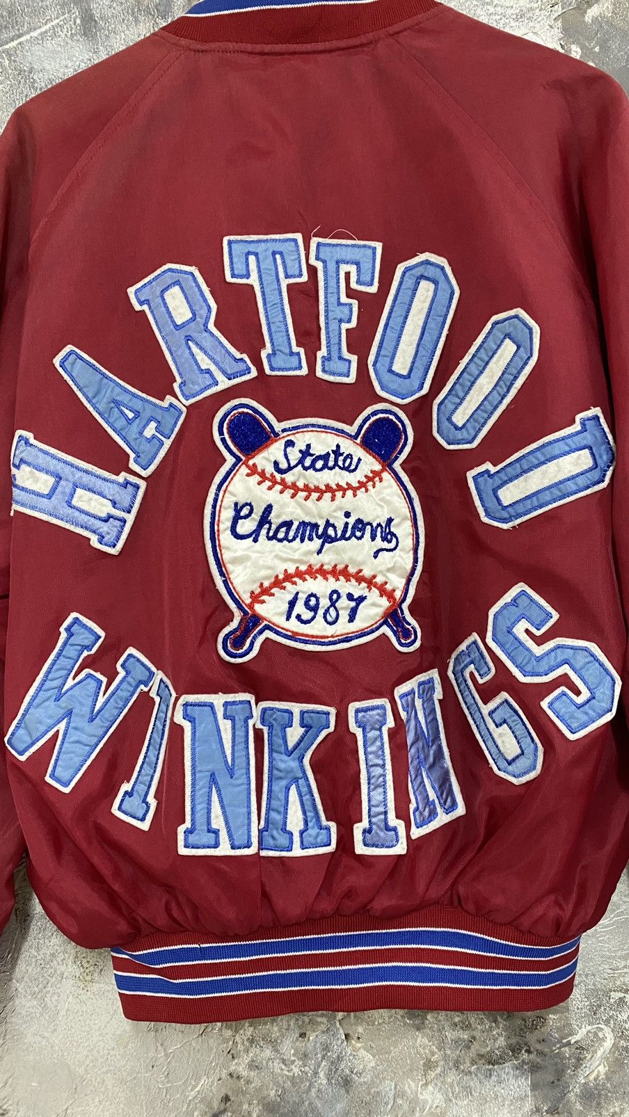 Vintage Hartfood Winkings State Champions 1987 Stadium Jacket Size US S / EU 44-46 / 1 - 8 Thumbnail