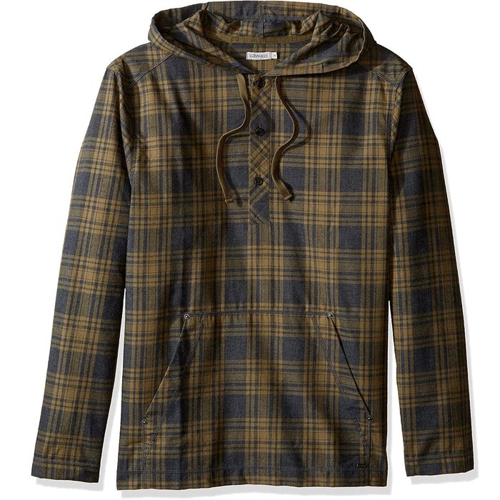 Gramicci Gramicci Wool Blend Plaid Burner Flannel Hoodie Sweatshirt ...