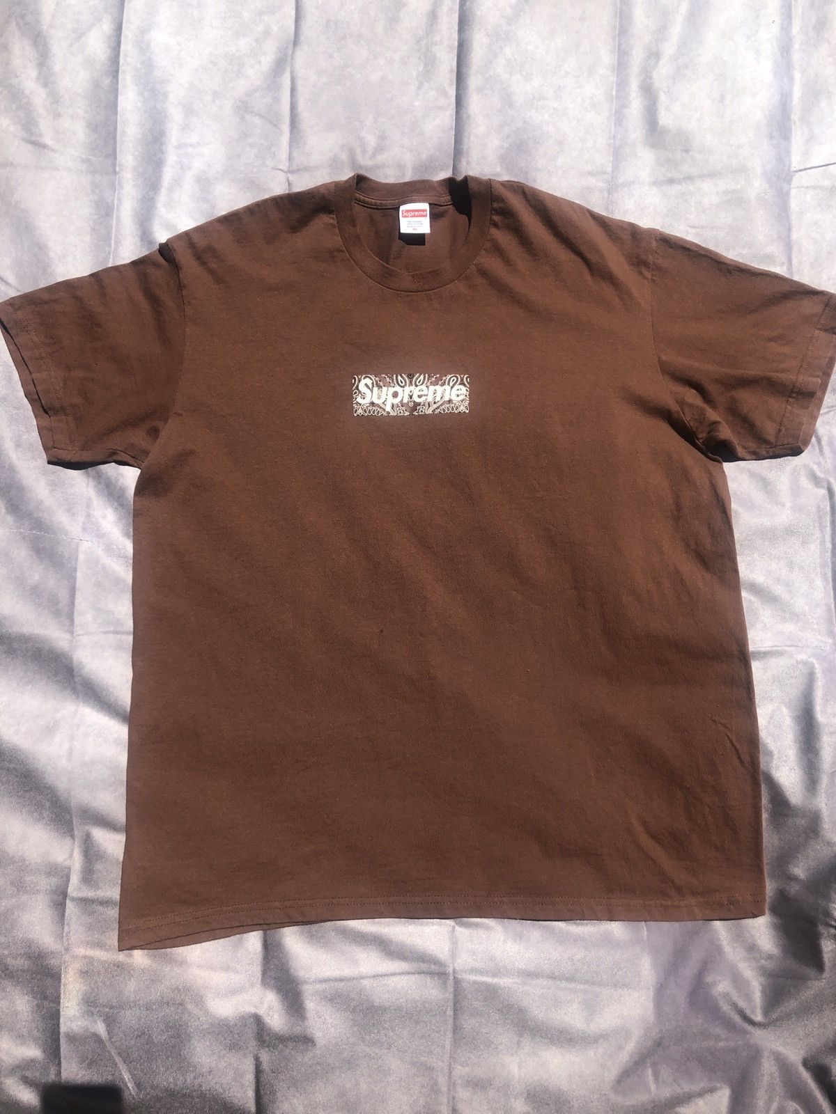 Supreme Bandana Box Logo Brown | Grailed