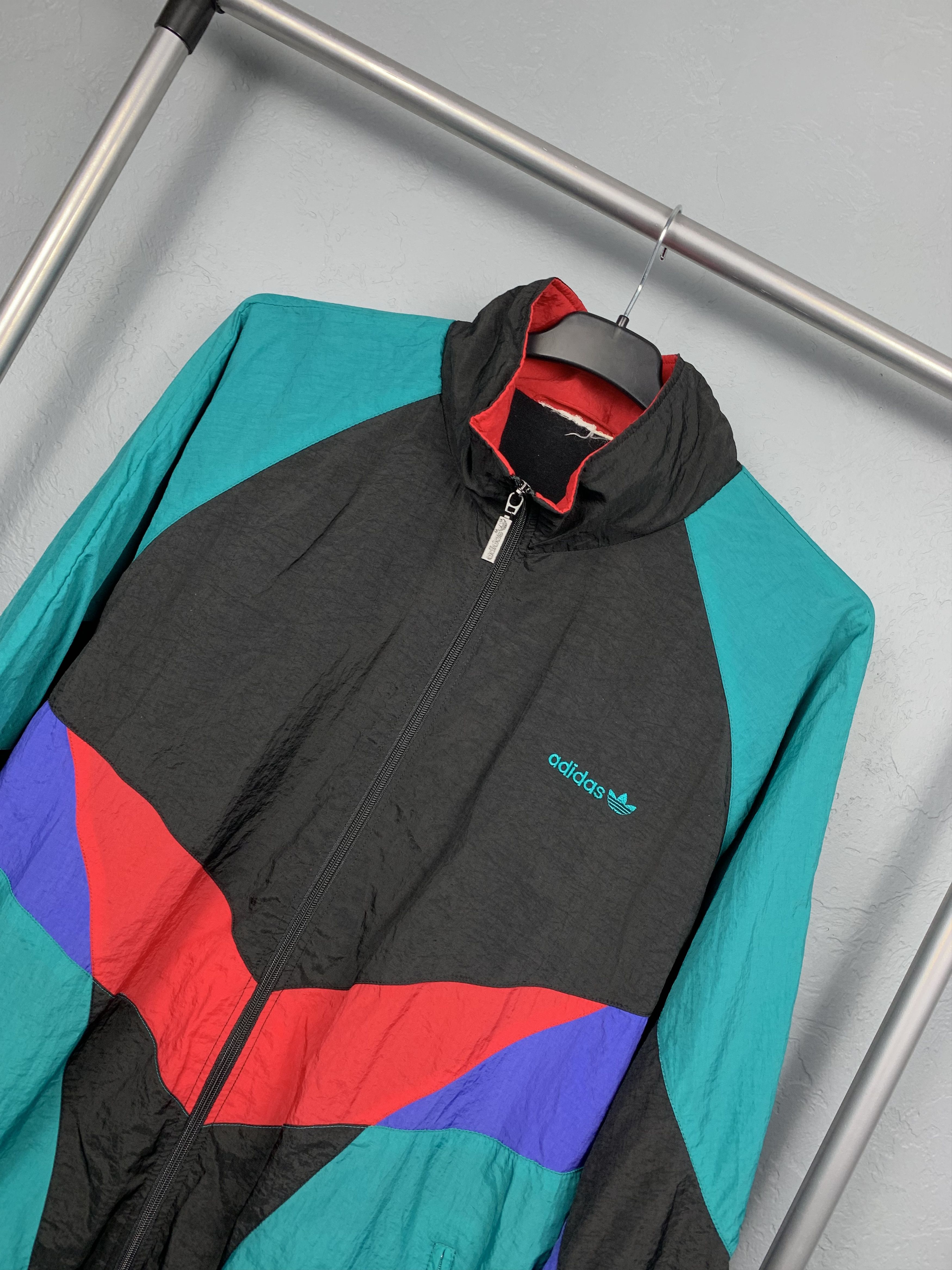 Adidas Adidas Vintage Mens Nylon Track Top Jacket Size US L / EU 52-54 / 3 - 2 Thumbnail