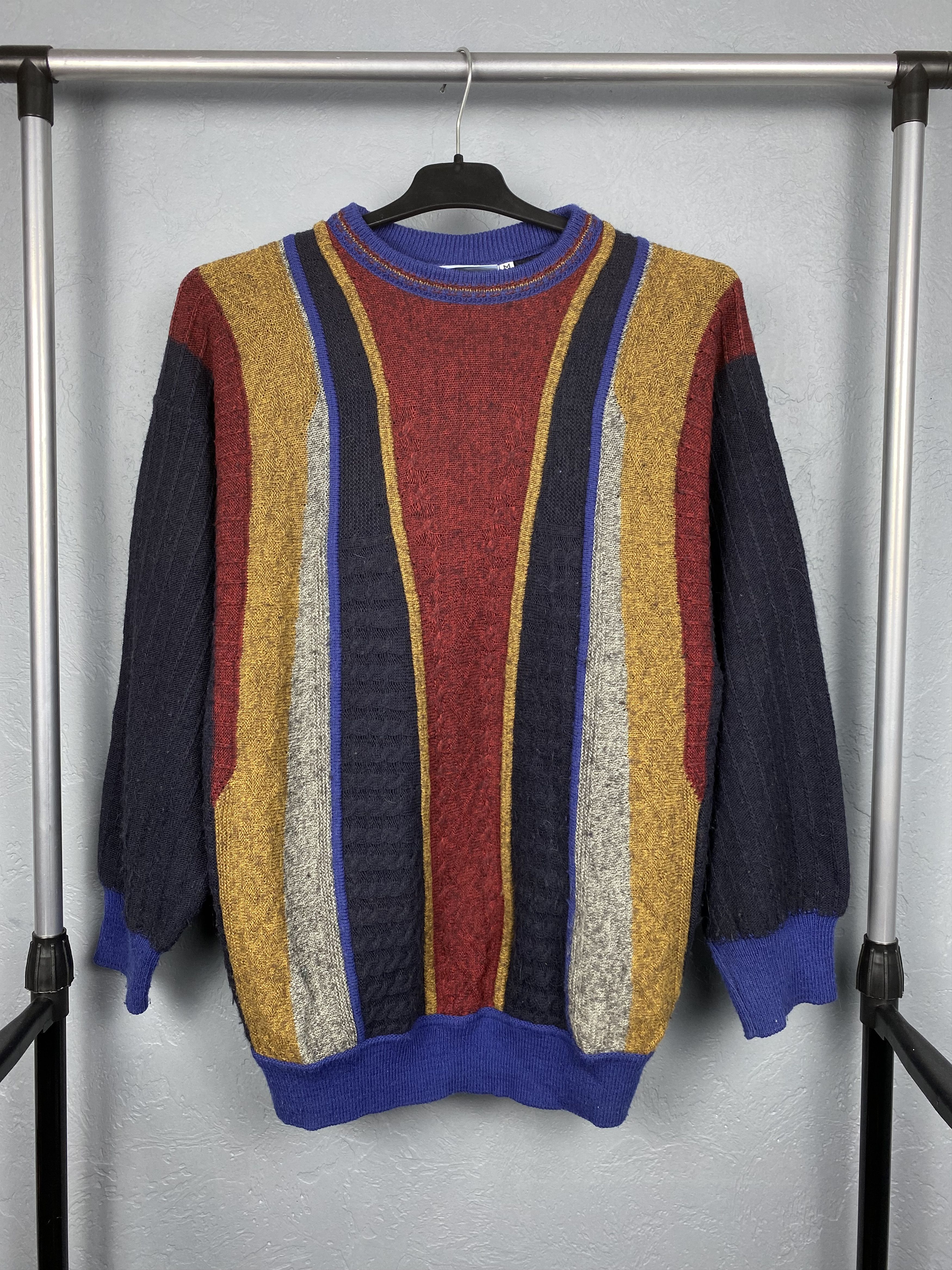 Vintage VINTAGE Knit Sweater Coogi style Knitwear Size US M / EU 48-50 / 2 - 1 Thumbnail