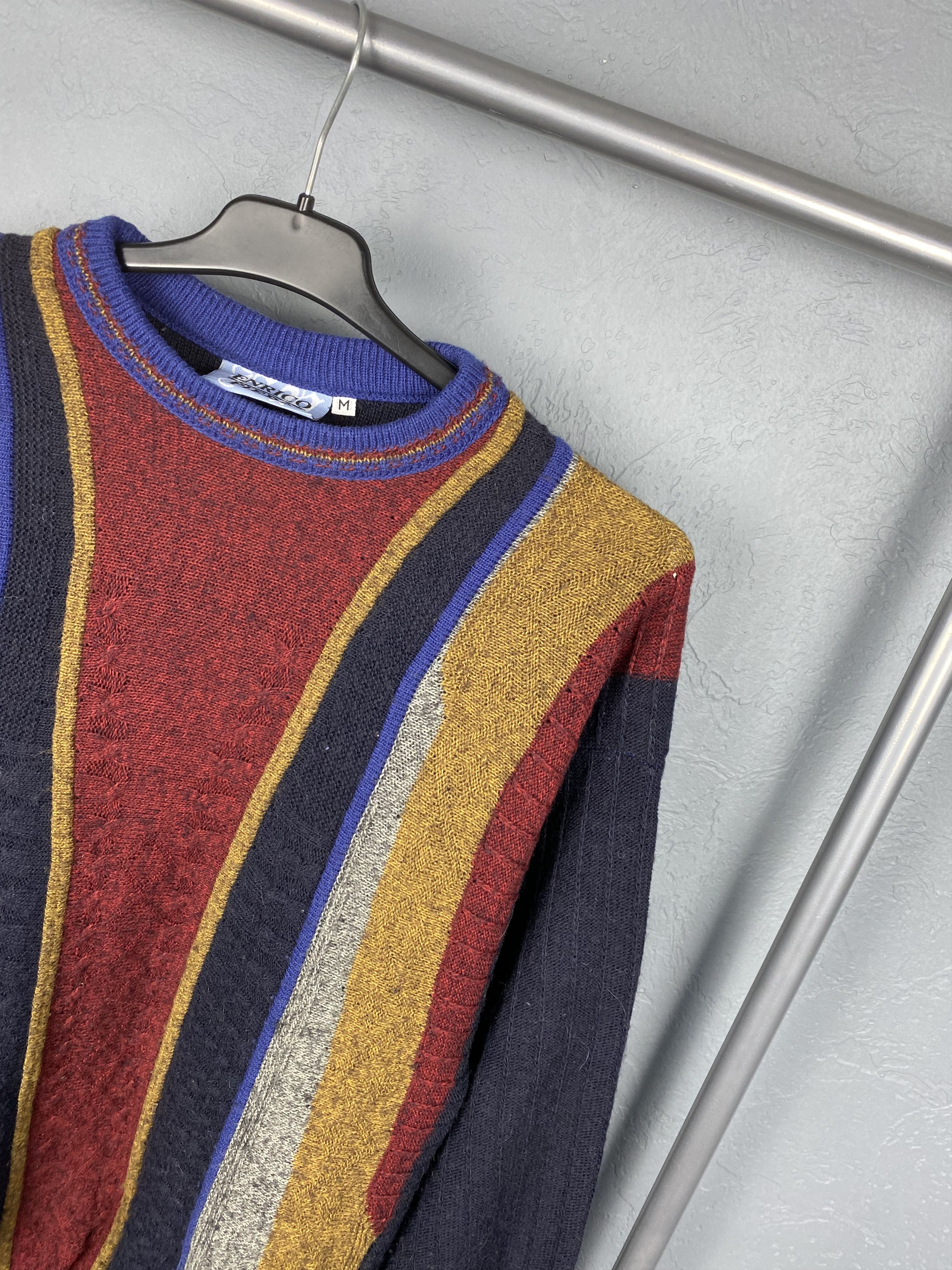 Vintage VINTAGE Knit Sweater Coogi style Knitwear Size US M / EU 48-50 / 2 - 2 Thumbnail