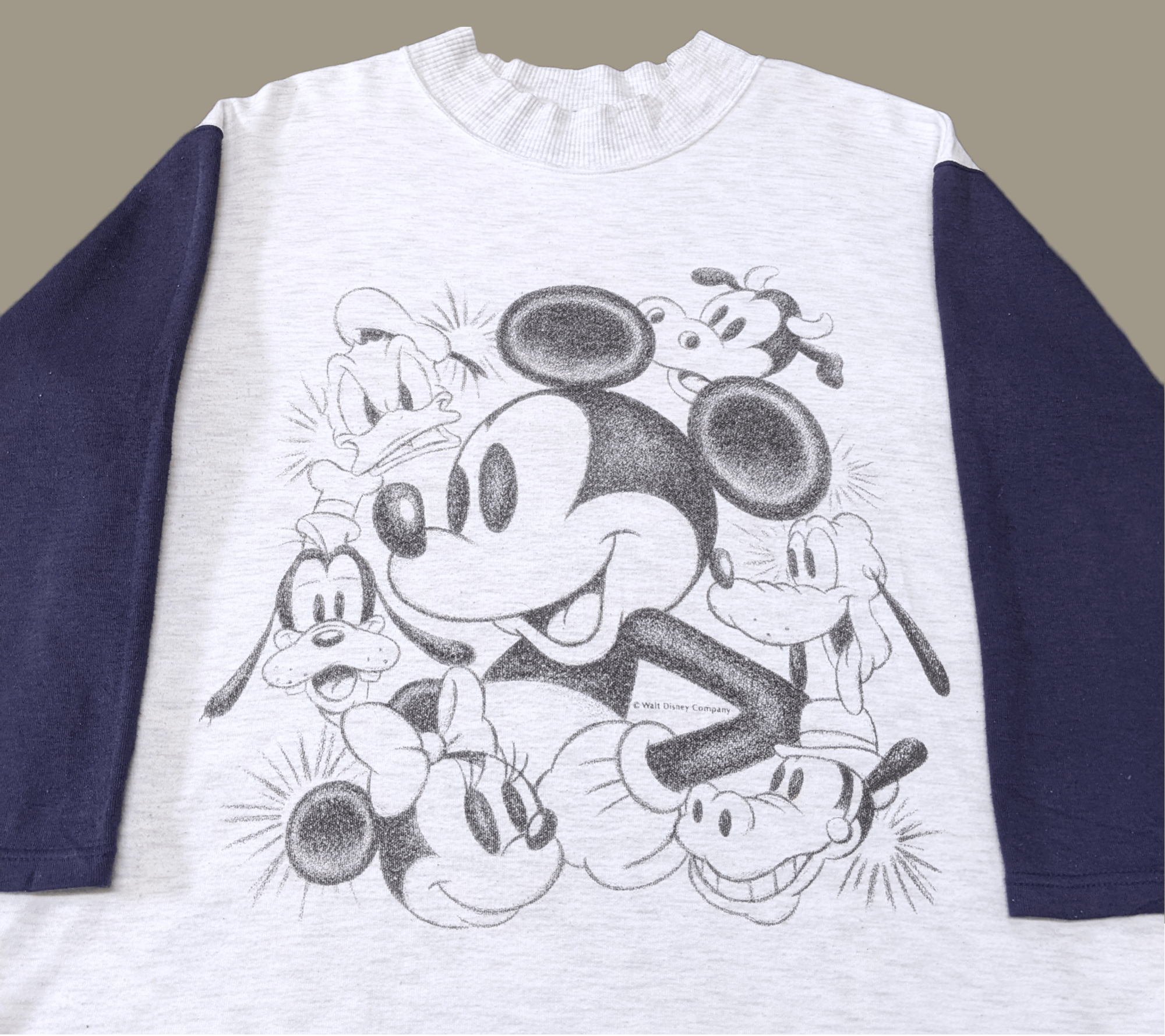Disney × Vintage Vintage 90s Dia Club Disney Character Pullover Sweatshirt Size US L / EU 52-54 / 3 - 3 Thumbnail