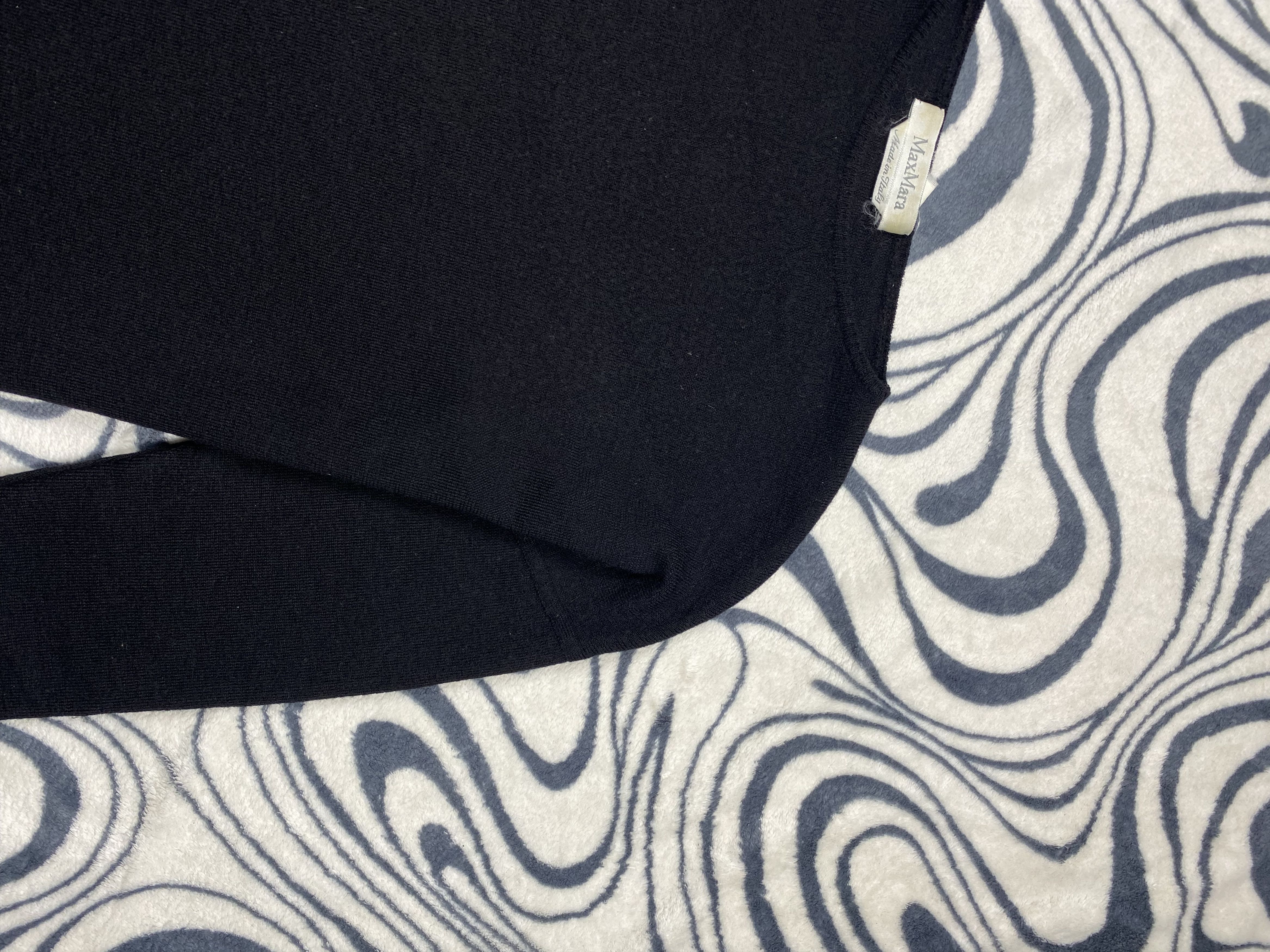 Max Mara × Vintage Max Mara Vintage Wool Knit Sweater 2\3 Sleeve Knitwear Size L / US 10 / IT 46 - 2 Thumbnail