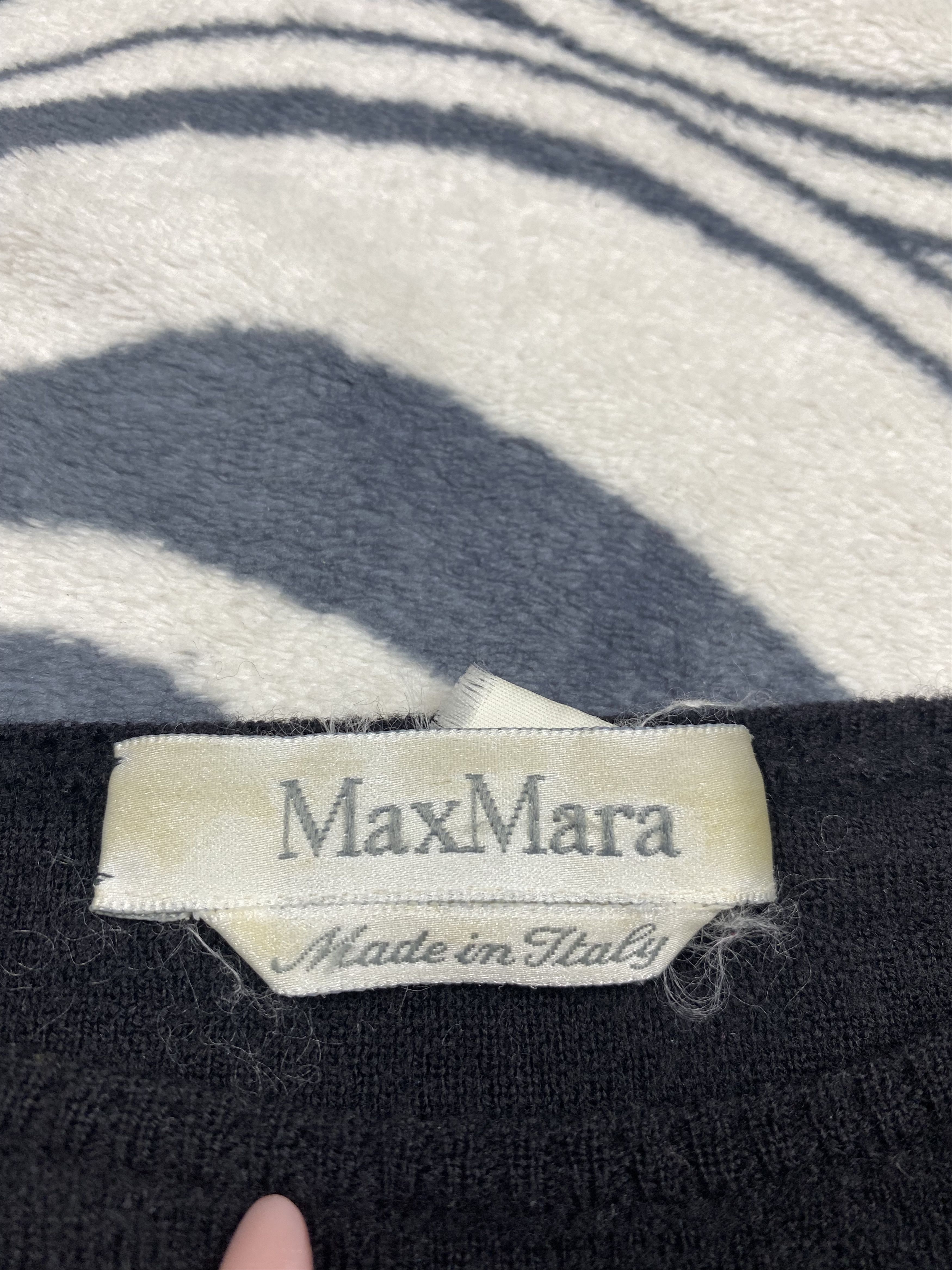 Max Mara × Vintage Max Mara Vintage Wool Knit Sweater 2\3 Sleeve Knitwear Size L / US 10 / IT 46 - 4 Thumbnail