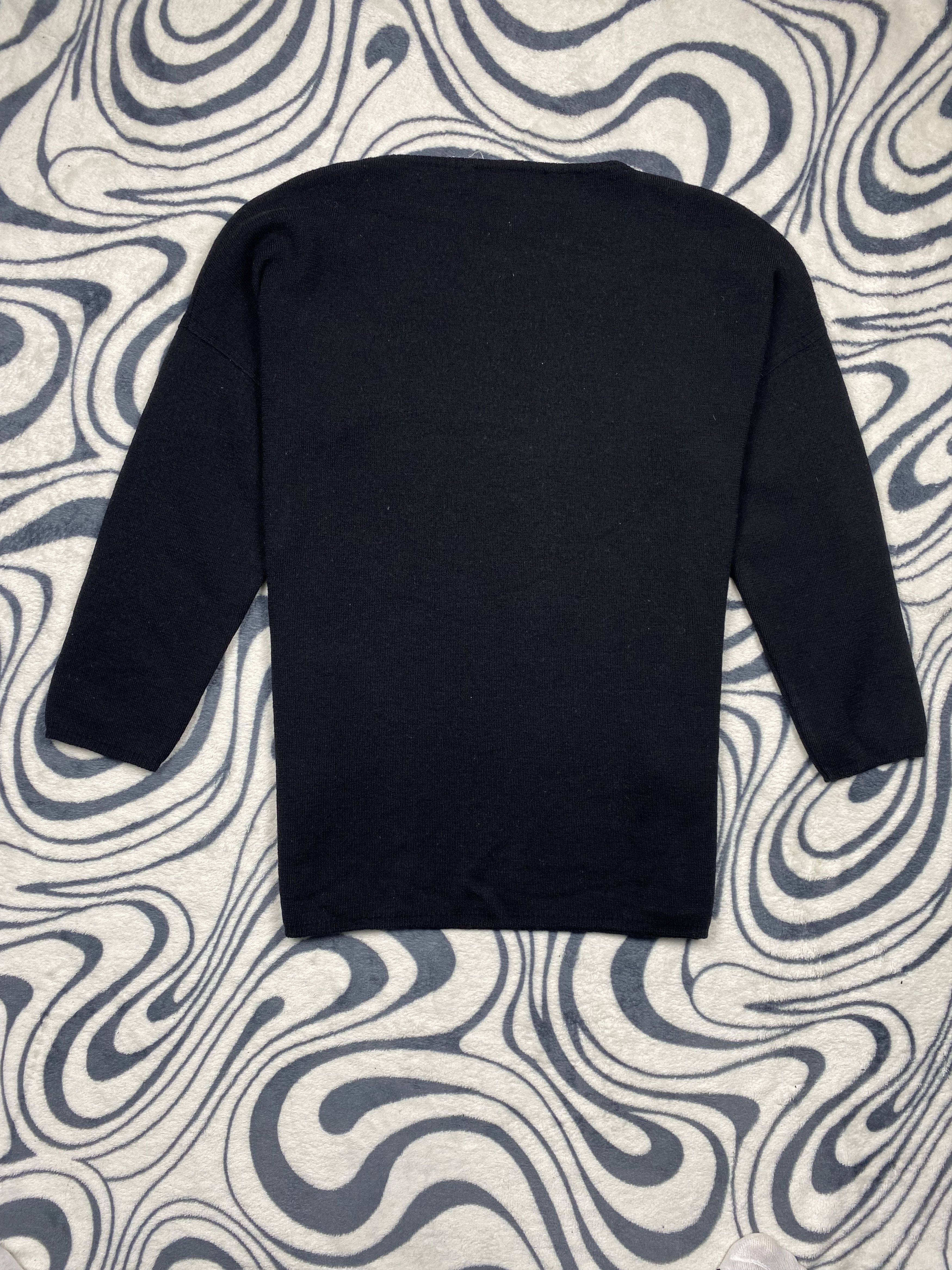 Max Mara × Vintage Max Mara Vintage Wool Knit Sweater 2\3 Sleeve Knitwear Size L / US 10 / IT 46 - 6 Thumbnail