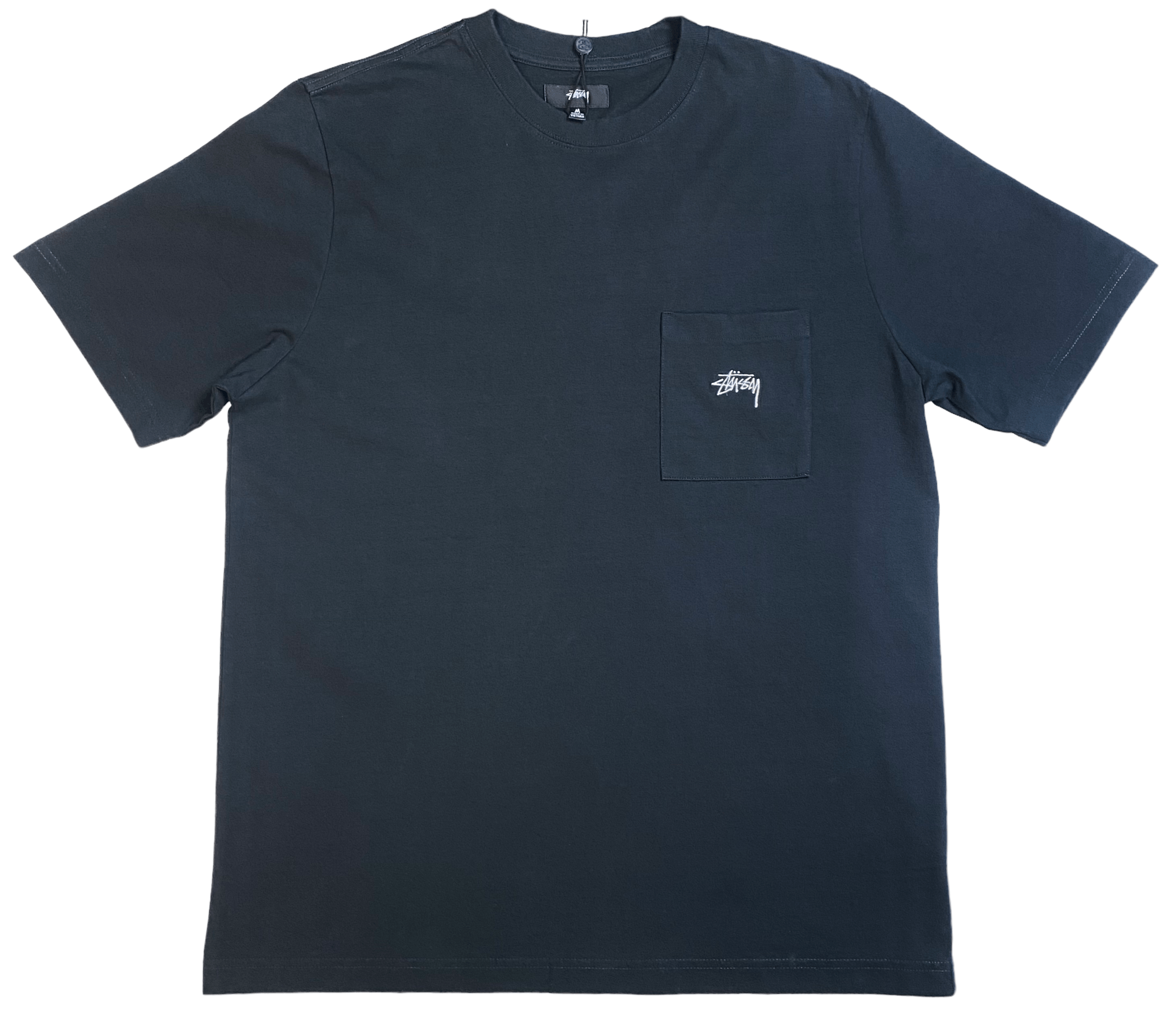 Stussy Stussy Galaxy Logo Tee T-Shirt Black - L - NWT | Grailed