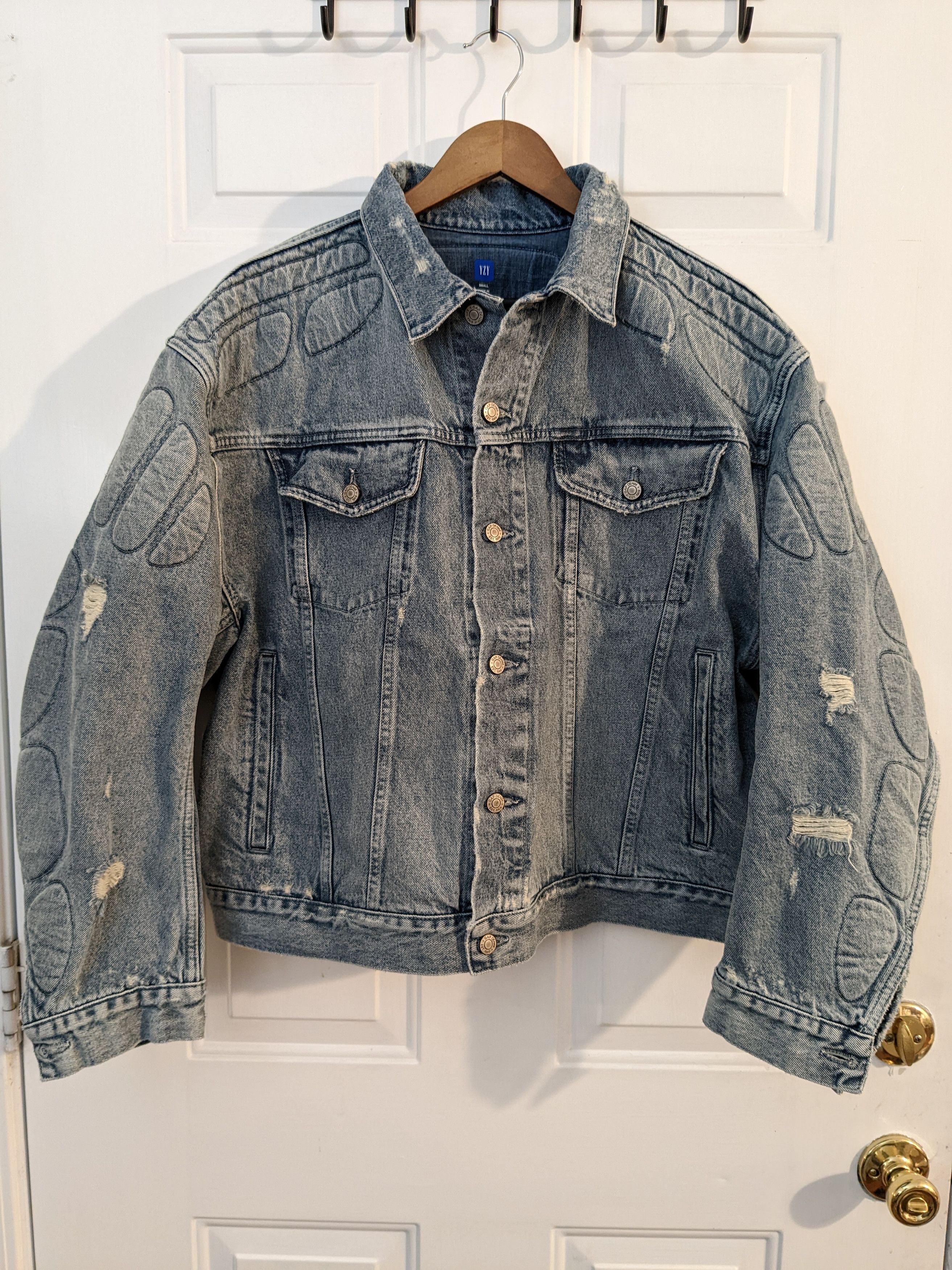 Gap Yeezy Gap Engineered by Balenciaga Padded Denim jacket | Grailed