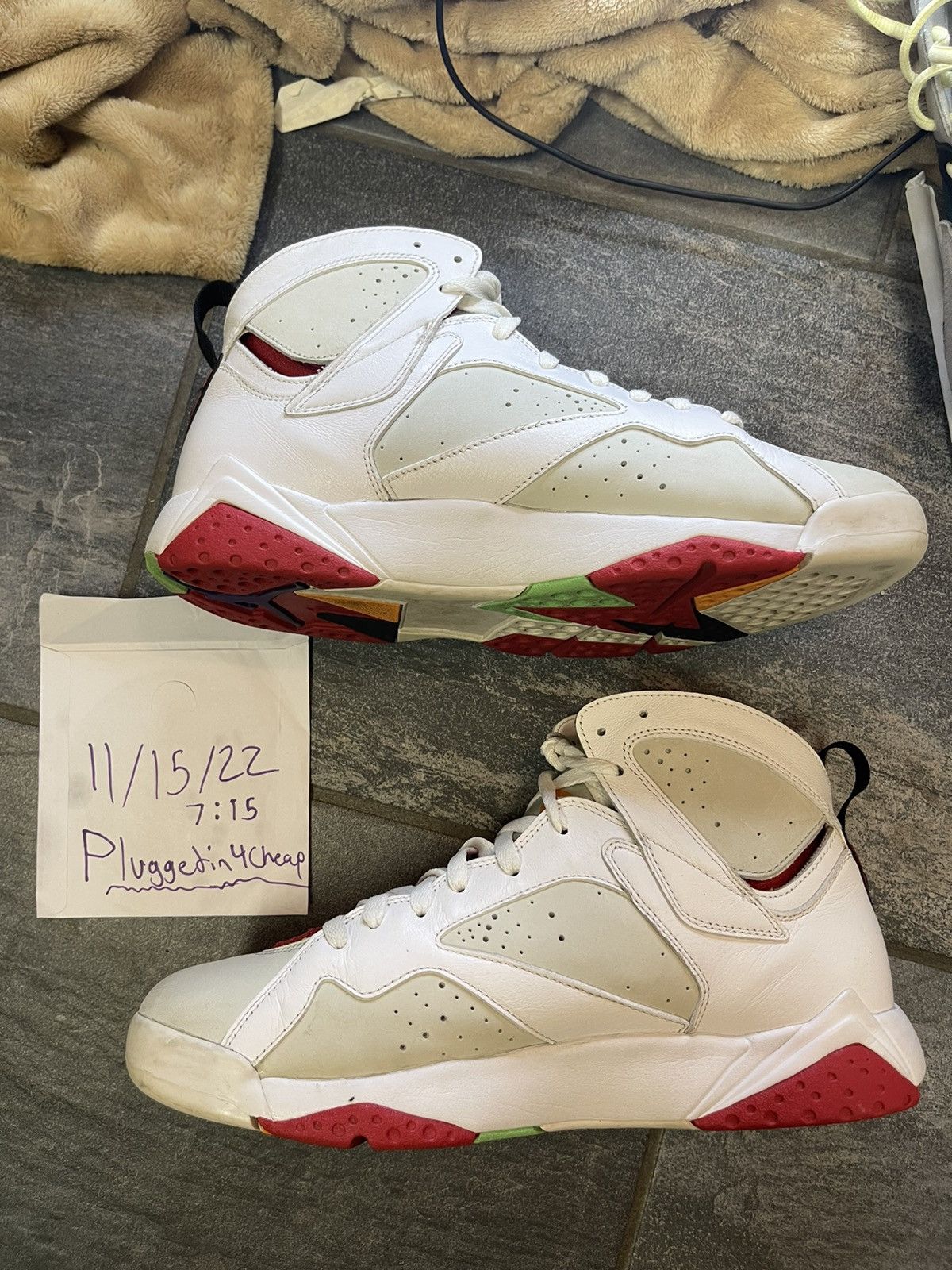 Jordan Brand × Nike Jordan 7 Retro “Hare” (2014) Size US 10.5 / EU 43-44 - 2 Thumbnail