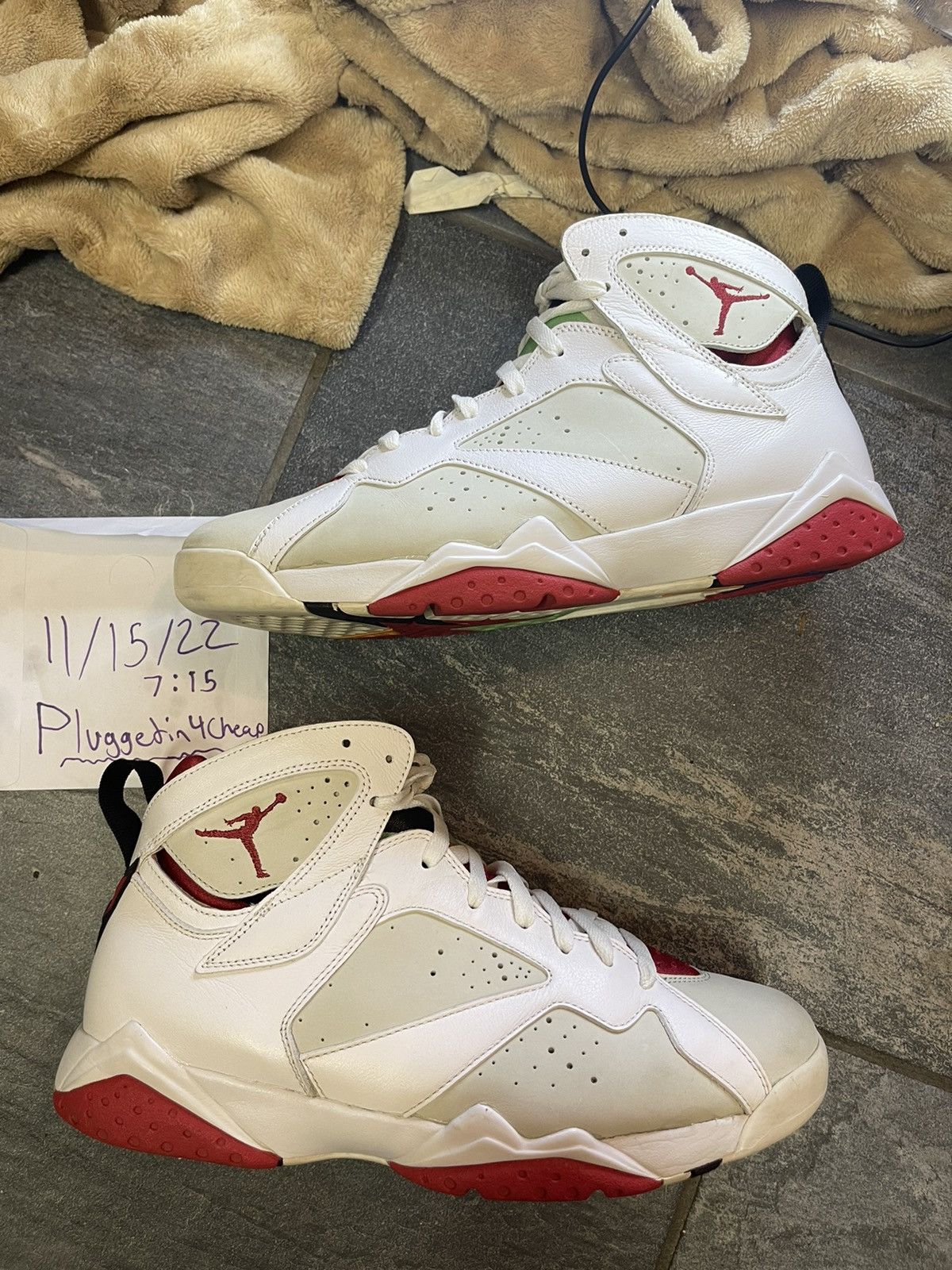 Jordan Brand × Nike Jordan 7 Retro “Hare” (2014) Size US 10.5 / EU 43-44 - 1 Thumbnail