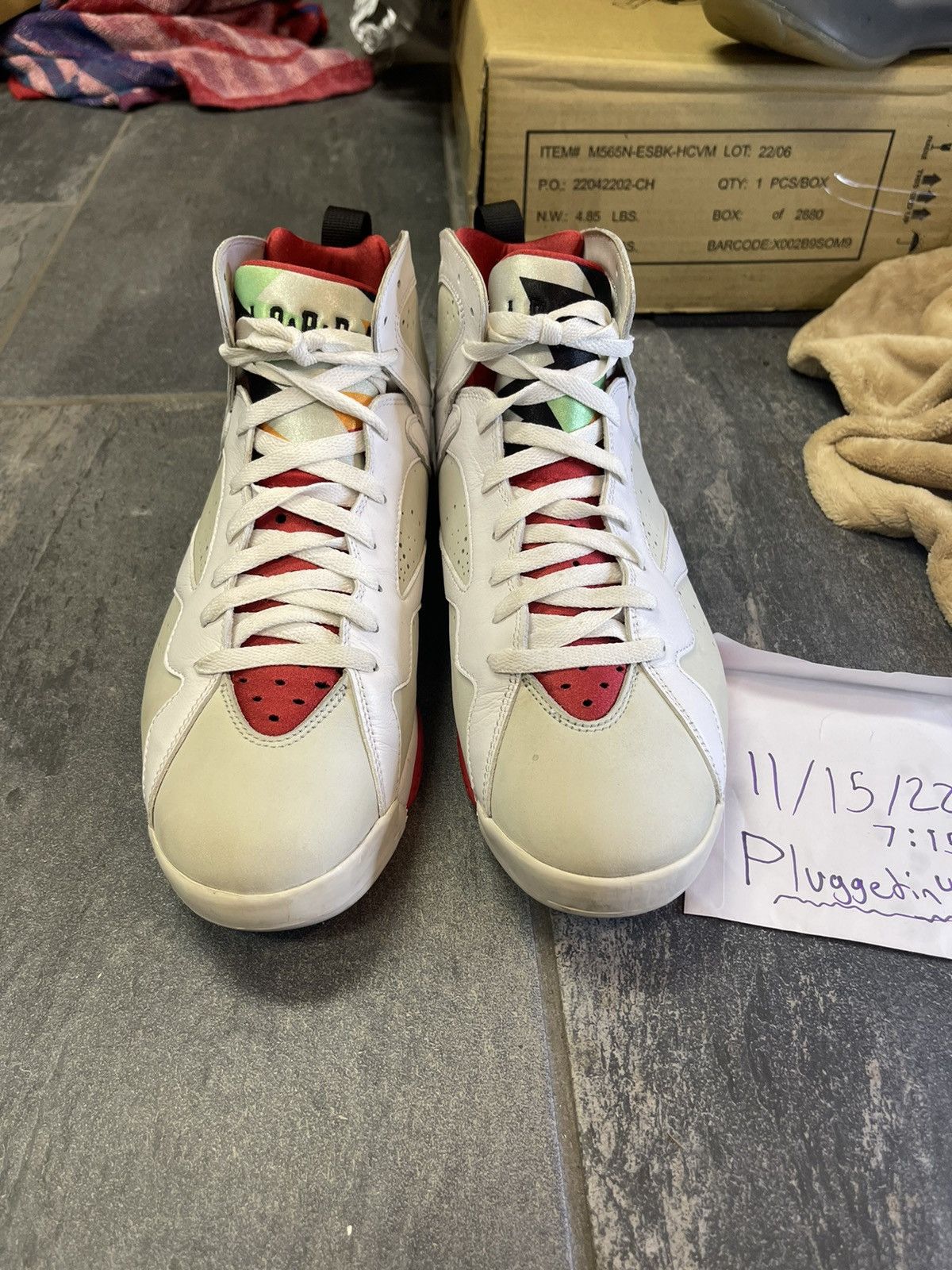 Jordan Brand × Nike Jordan 7 Retro “Hare” (2014) Size US 10.5 / EU 43-44 - 3 Thumbnail