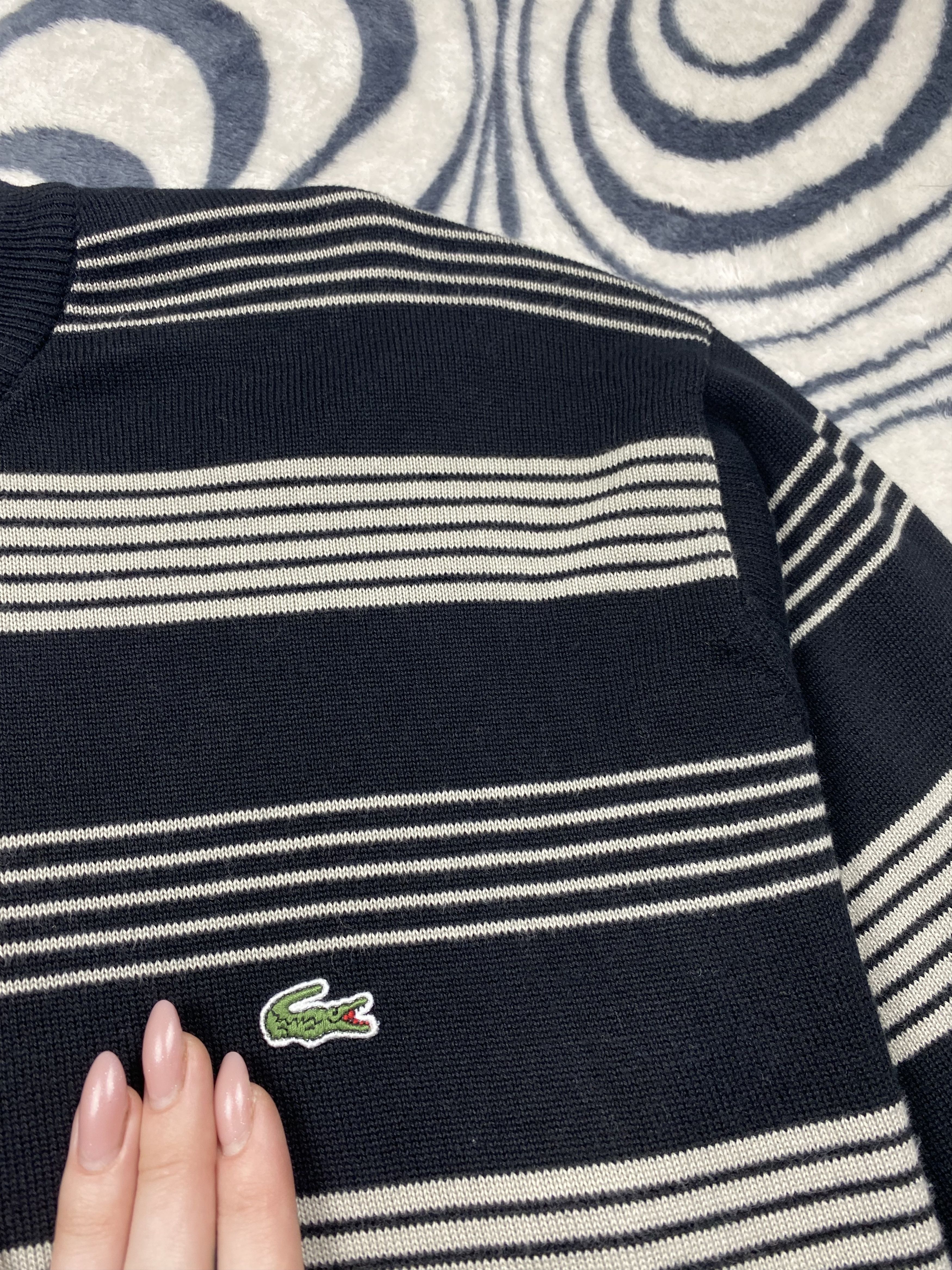 Lacoste × Vintage Lacoste Mens Knit Sweater Knitwear Size US XL / EU 56 / 4 - 3 Thumbnail