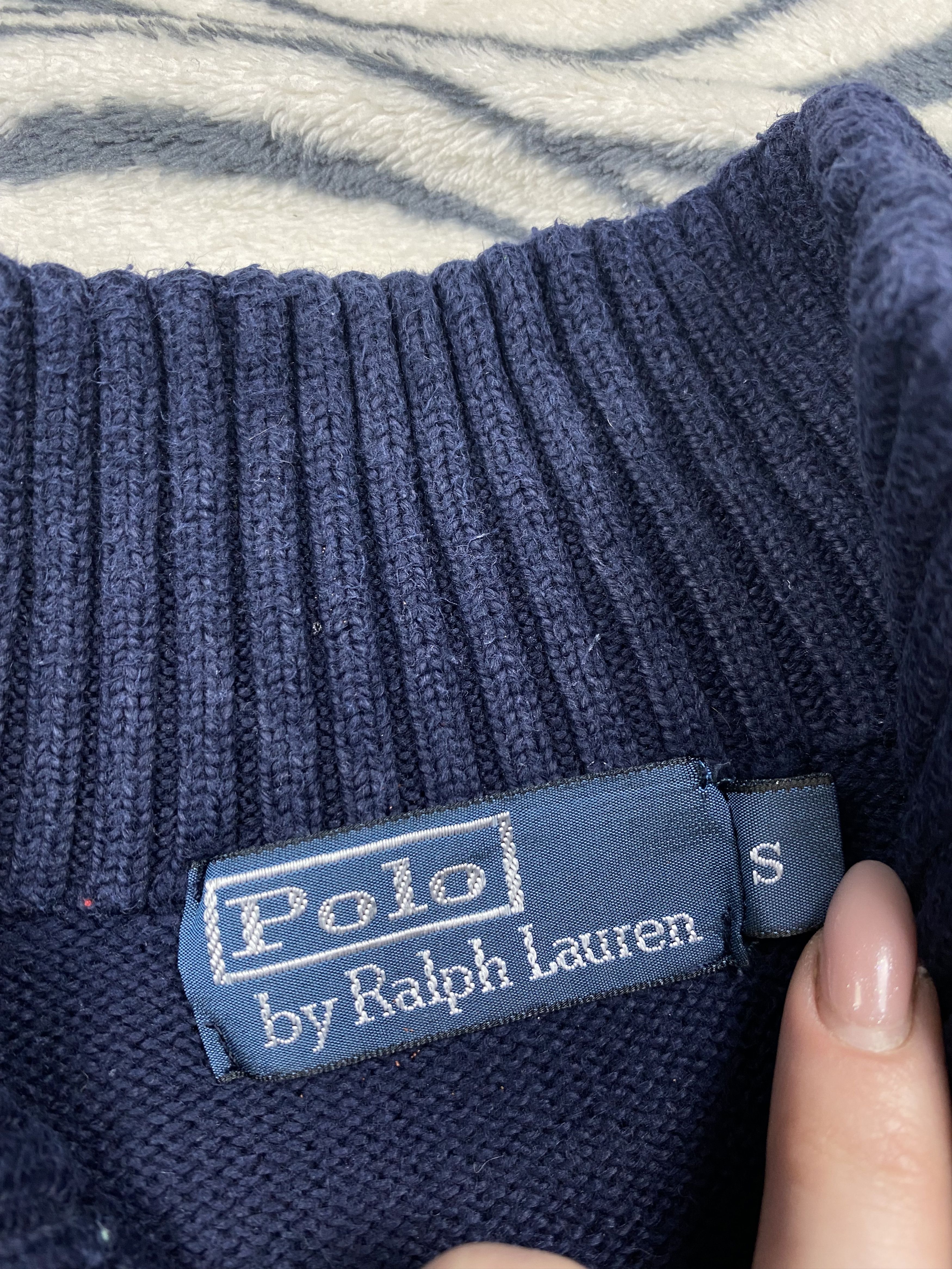 Polo Ralph Lauren Polo Ralph Lauren Mens Knit Quarter Zip Sweater Knitwear Size US S / EU 44-46 / 1 - 4 Thumbnail