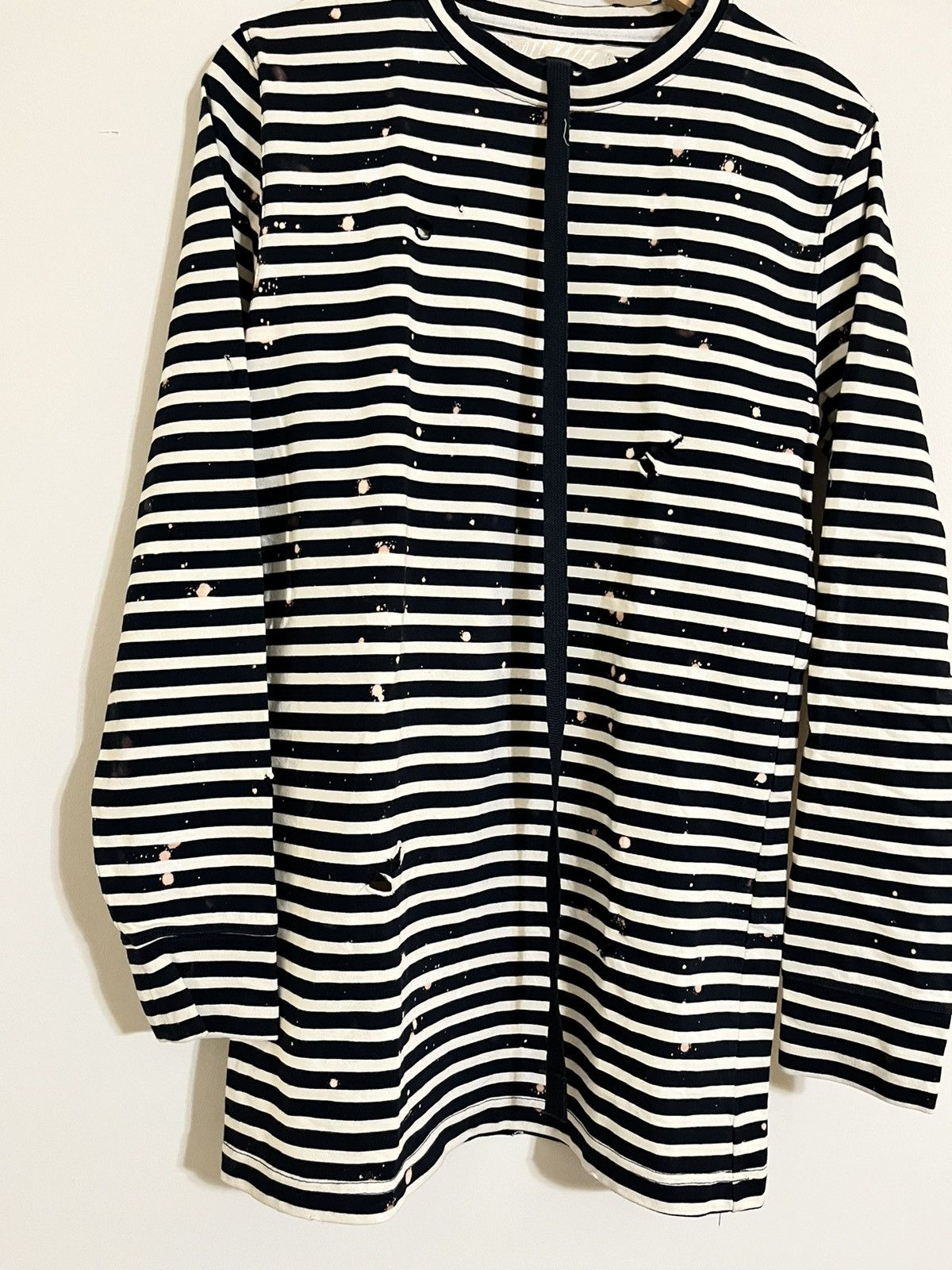 Off-White Off-White FW15 Distressed Striped Longsleeve Size US XS / EU 42 / 0 - 6 Thumbnail
