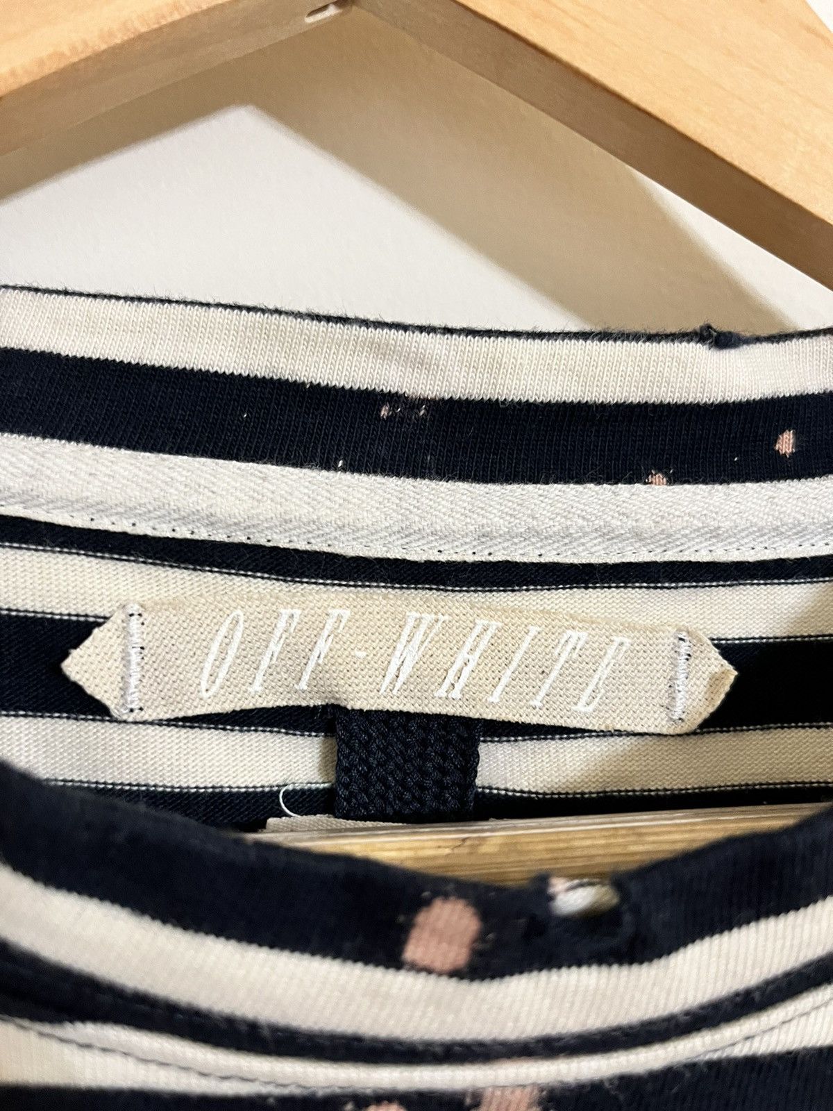 Off-White Off-White FW15 Distressed Striped Longsleeve Size US XS / EU 42 / 0 - 5 Thumbnail