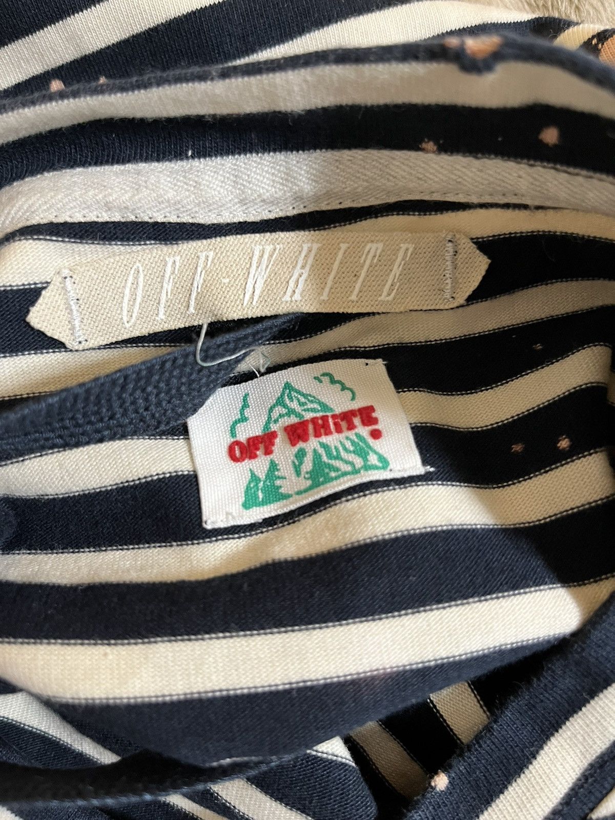 Off-White Off-White FW15 Distressed Striped Longsleeve Size US XS / EU 42 / 0 - 7 Thumbnail