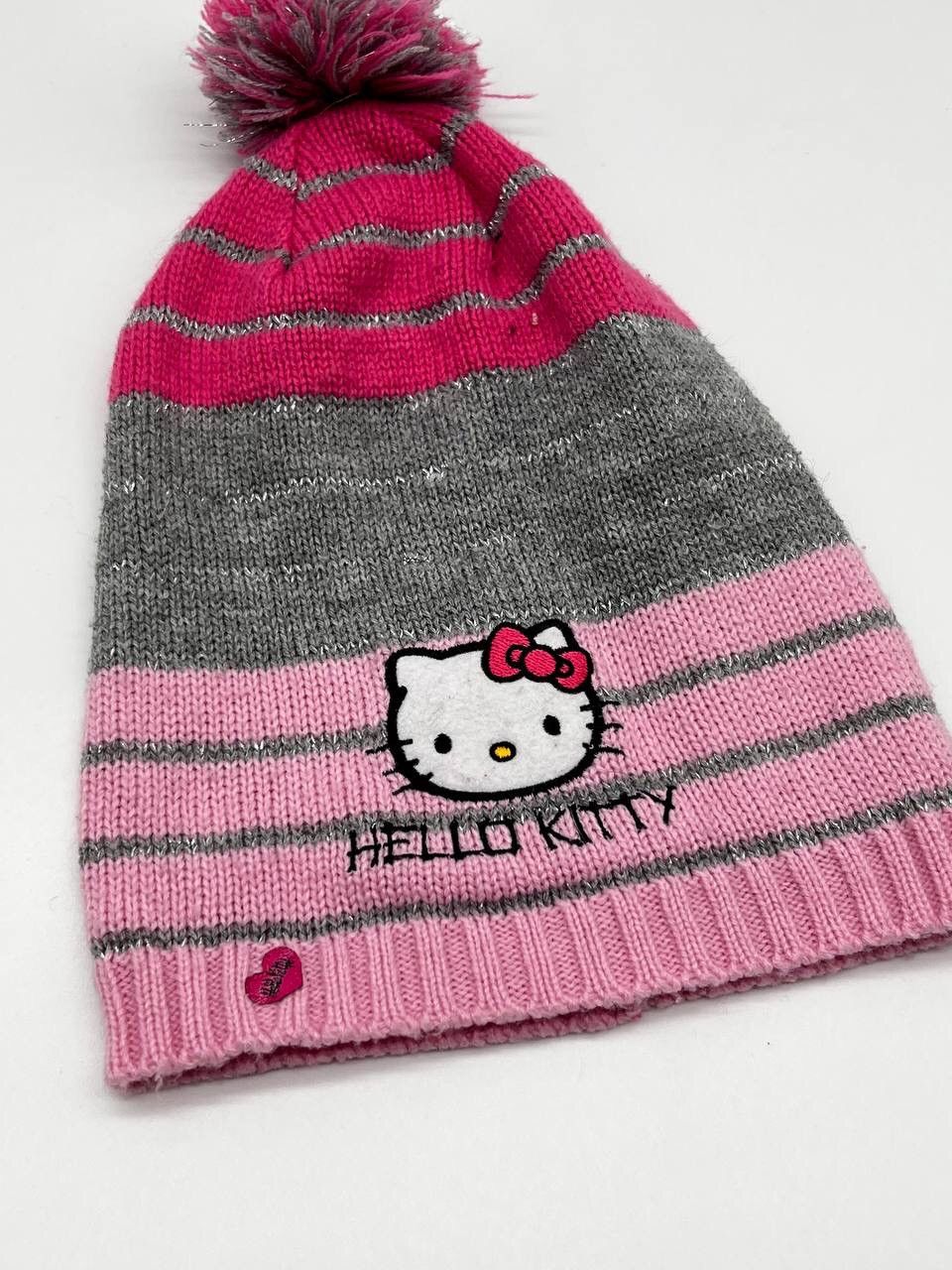 Japanese Brand × Vintage 🔥 SENDOFFER🔥Hello Kitty Pom Pom Beanie Hat Size ONE SIZE - 2 Thumbnail