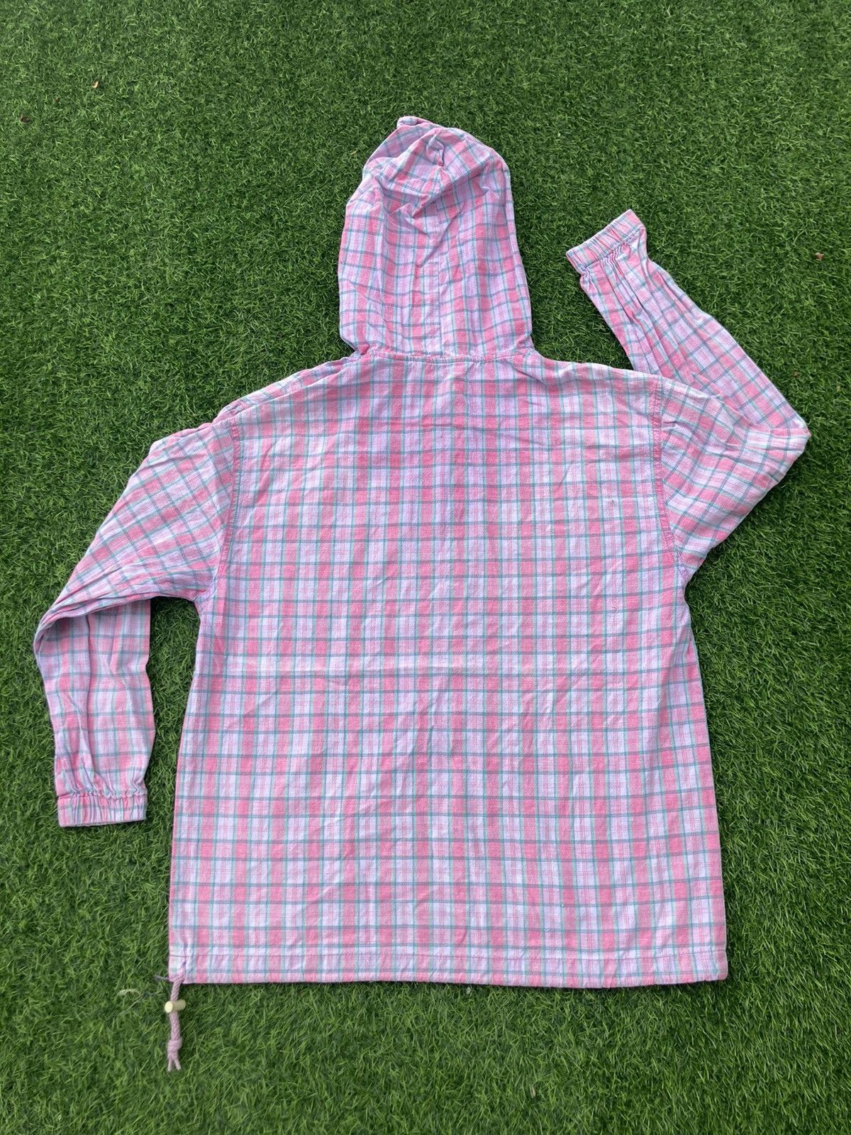 L.L. Bean L.L. BEAN HALF BUTTON CHECKERED HOODIE Size US M / EU 48-50 / 2 - 2 Thumbnail