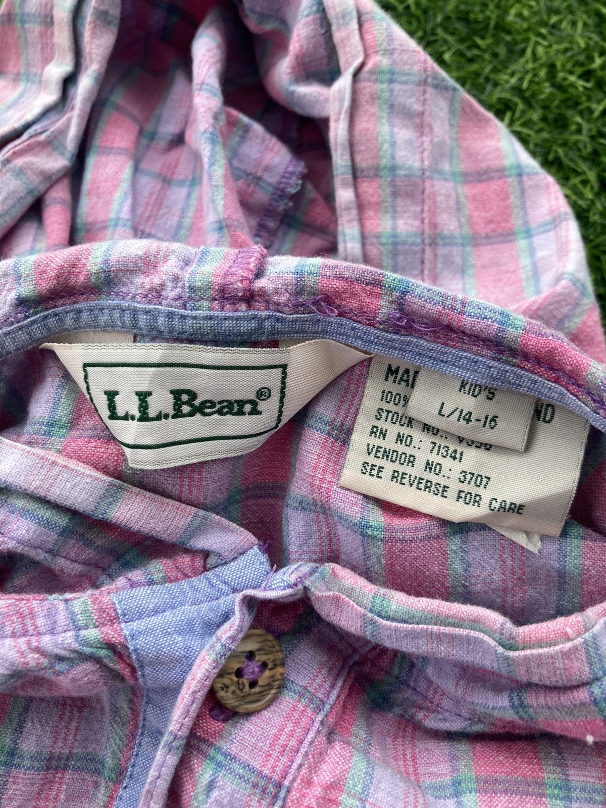 L.L. Bean L.L. BEAN HALF BUTTON CHECKERED HOODIE Size US M / EU 48-50 / 2 - 6 Thumbnail