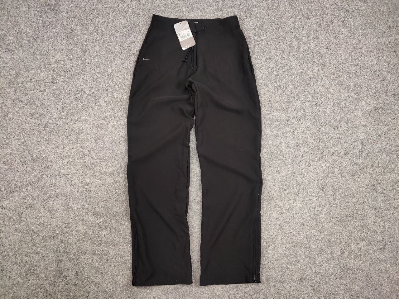 Nike NEW Vintage 90's Nike Black Hype Swoosh Track Jogger Pants Size 29" - 12 Thumbnail