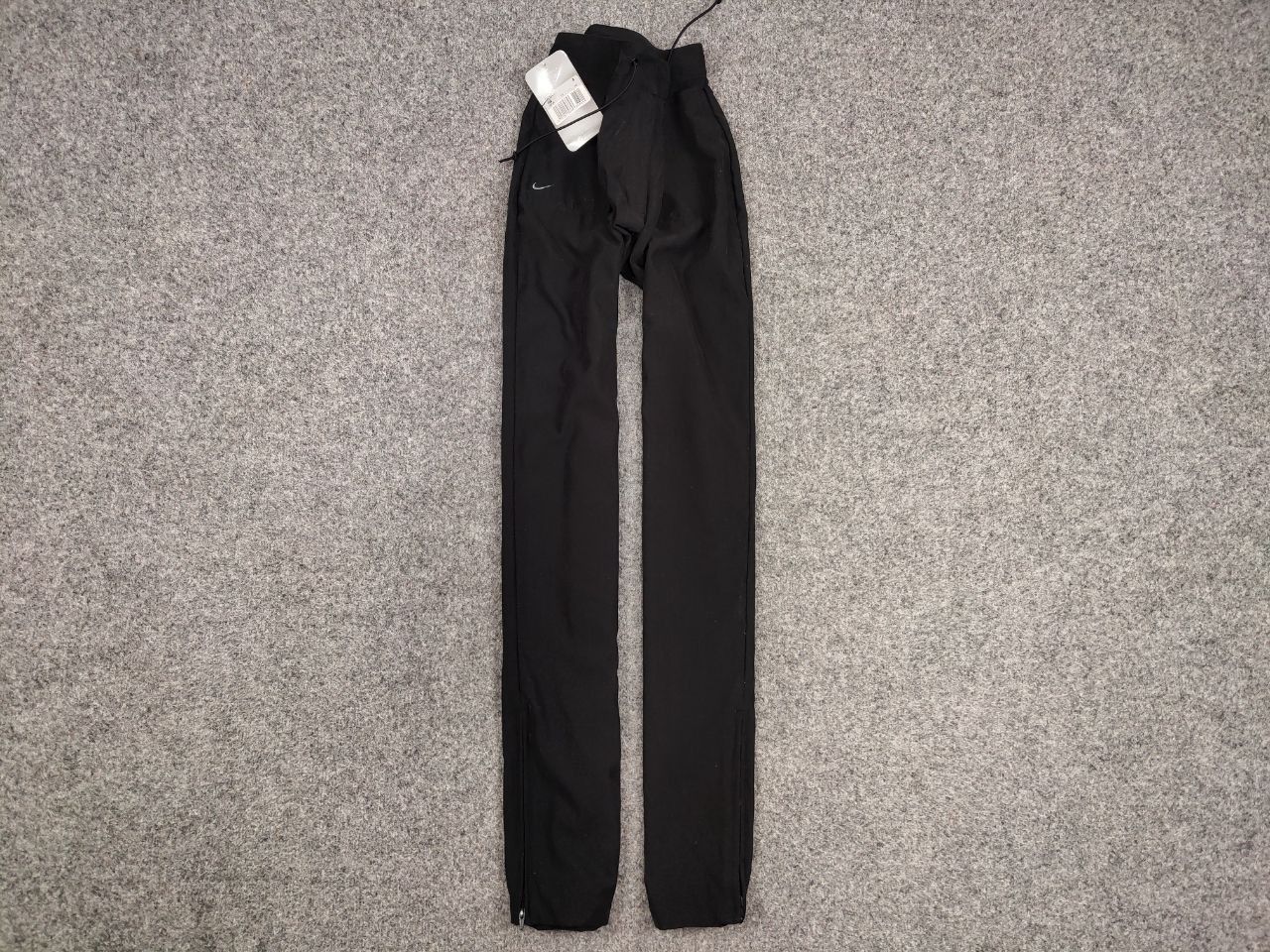 Nike NEW Vintage 90's Nike Black Hype Swoosh Track Jogger Pants Size 29" - 1 Thumbnail