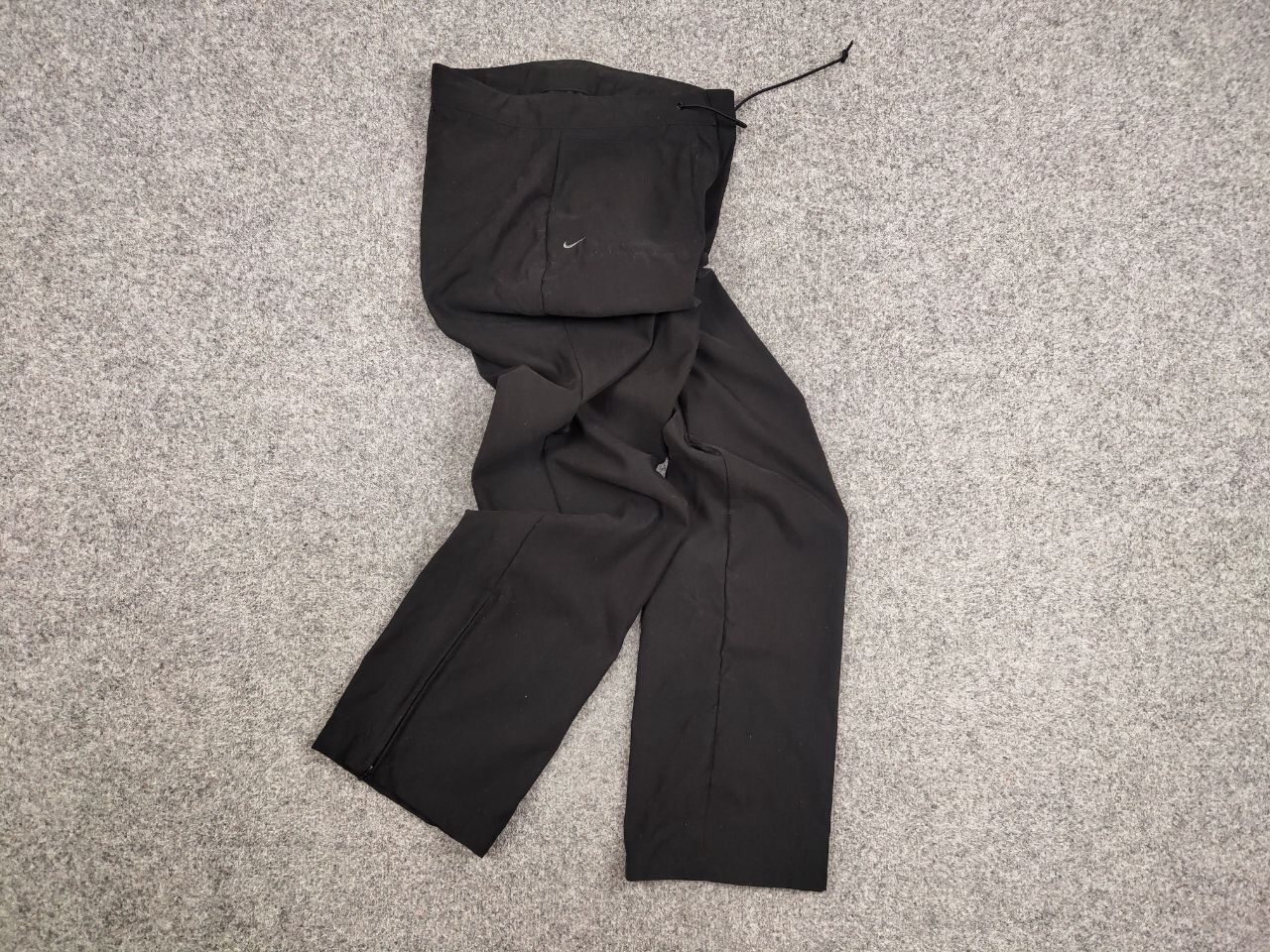 Nike NEW Vintage 90's Nike Black Hype Swoosh Track Jogger Pants Size 29" - 15 Thumbnail